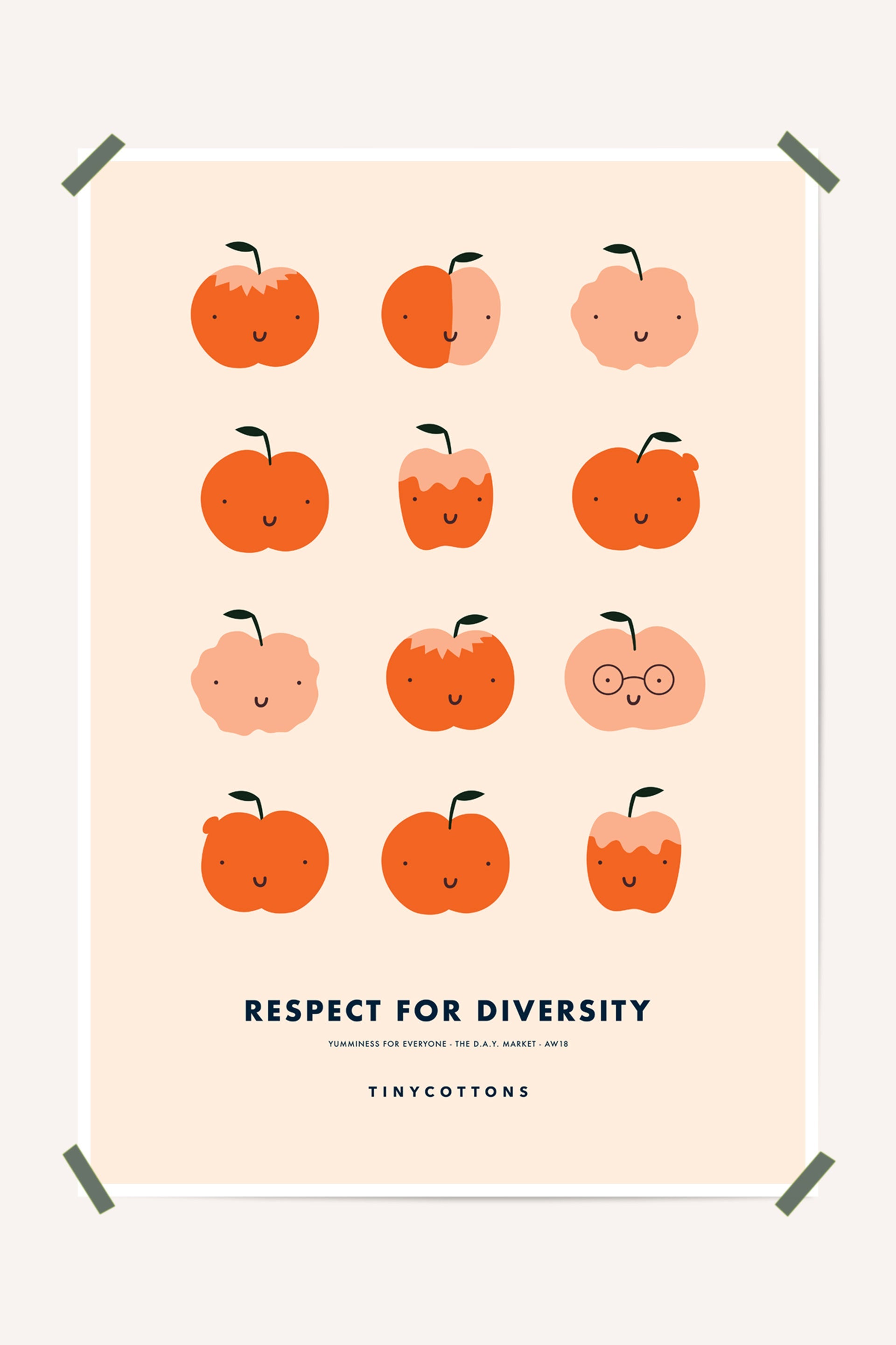 Aw18 Apples Poster multicolor