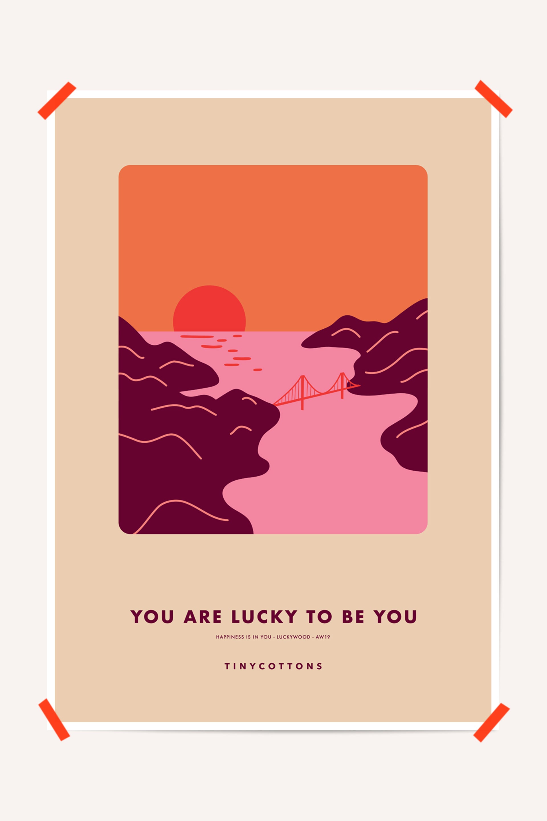 Aw19 Luckywood Poster multicolor