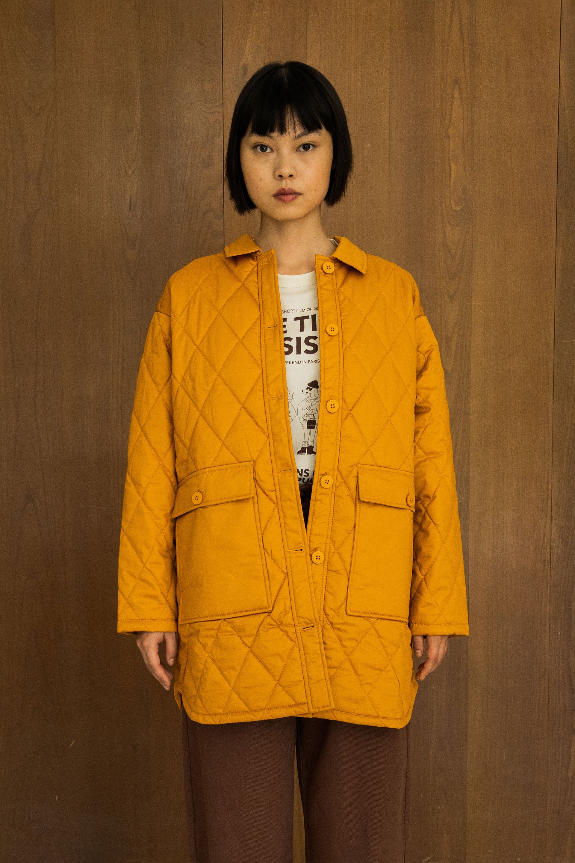 WOMAN LIGHT PADDED JACKET honey