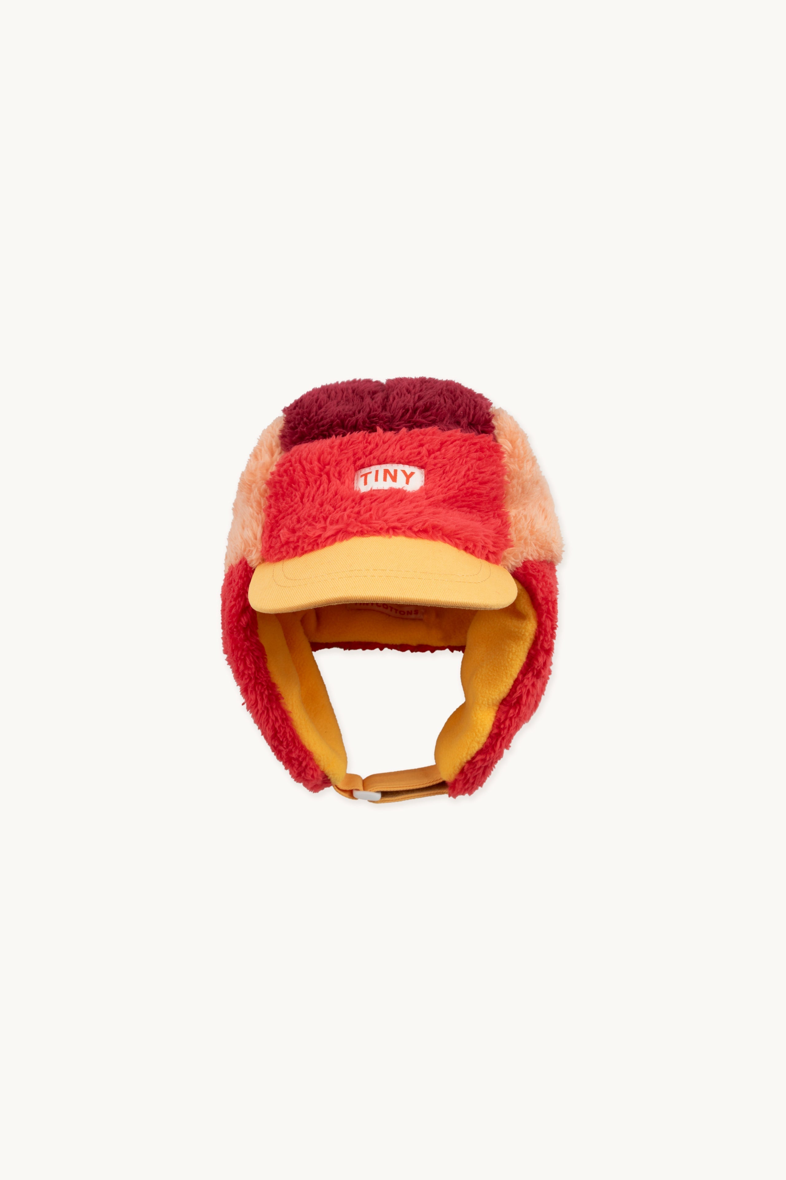 Gorro Color Block De Sherpa Polar deep red/peach