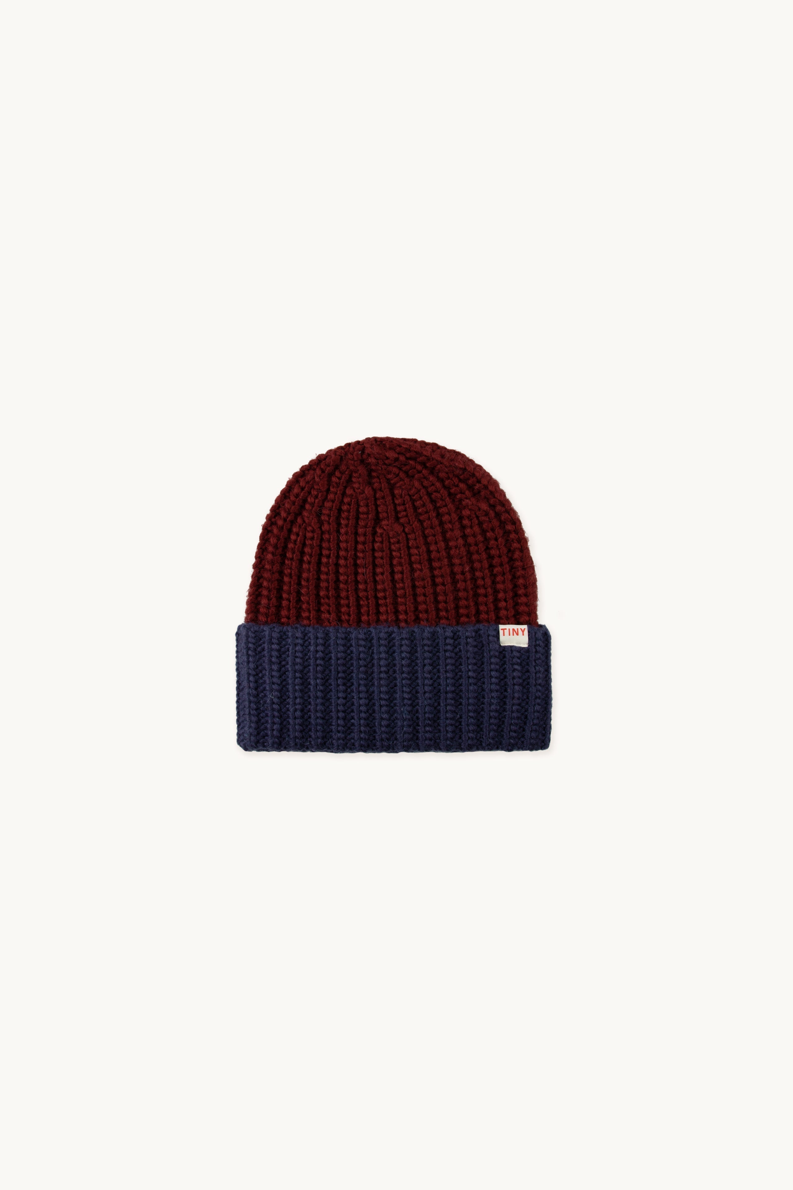 Gorro Color Block maroon/navy