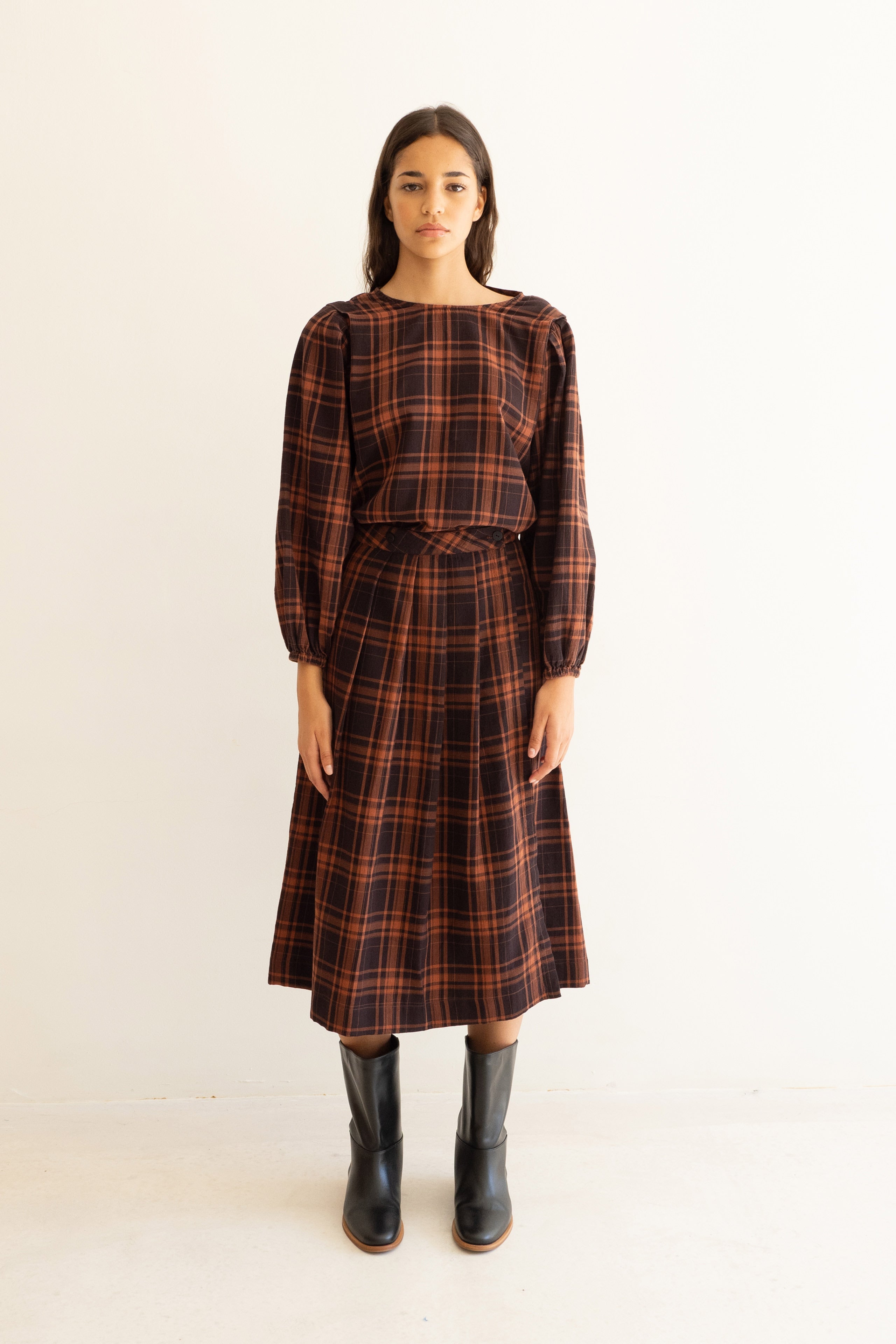 Wrap Skirt black/brown