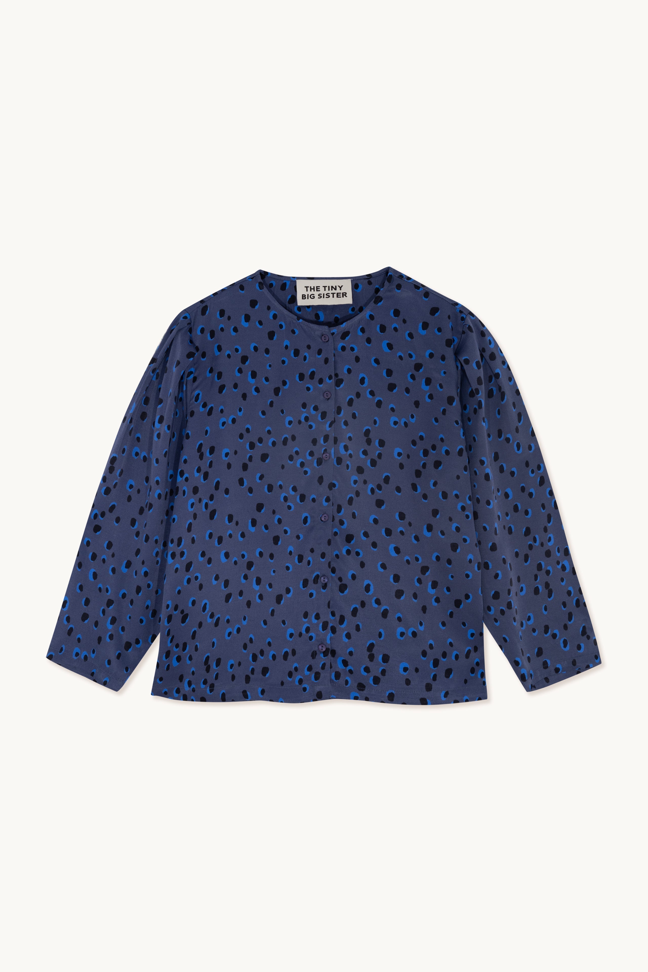 Animal Print Blouse light navy