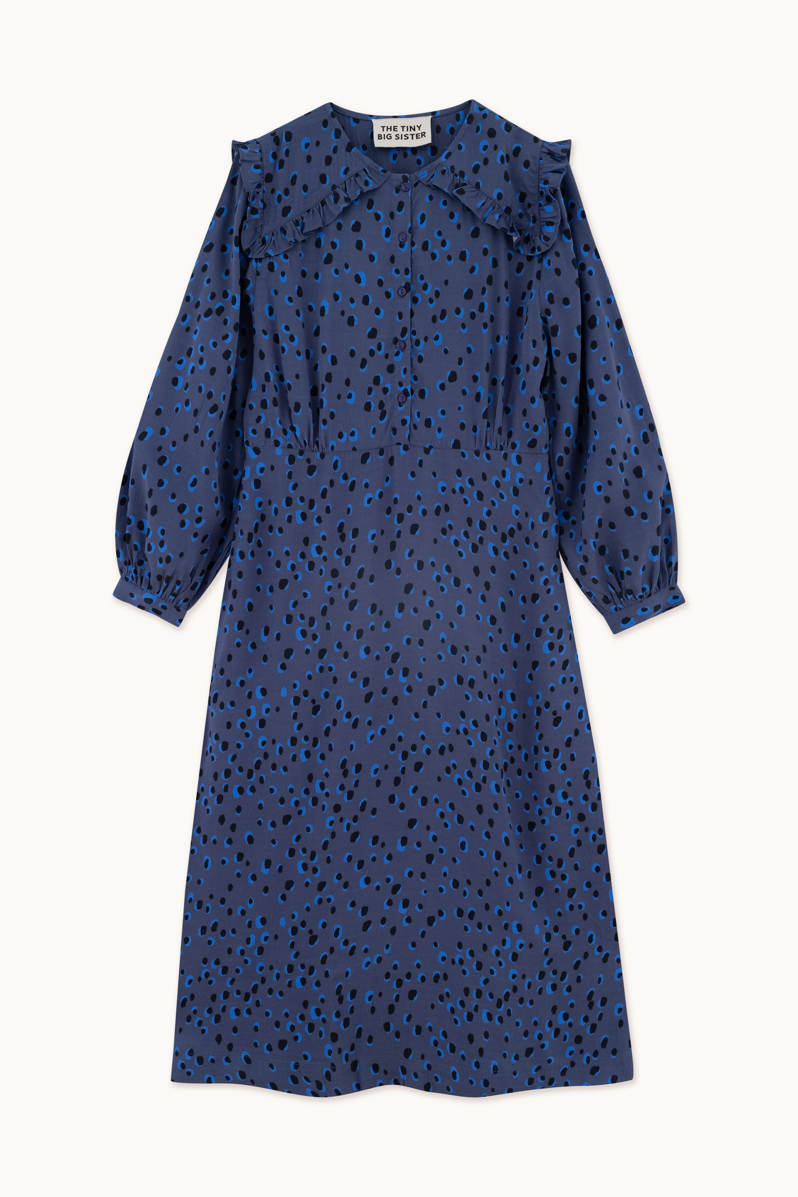 Vestido Animal Print light navy