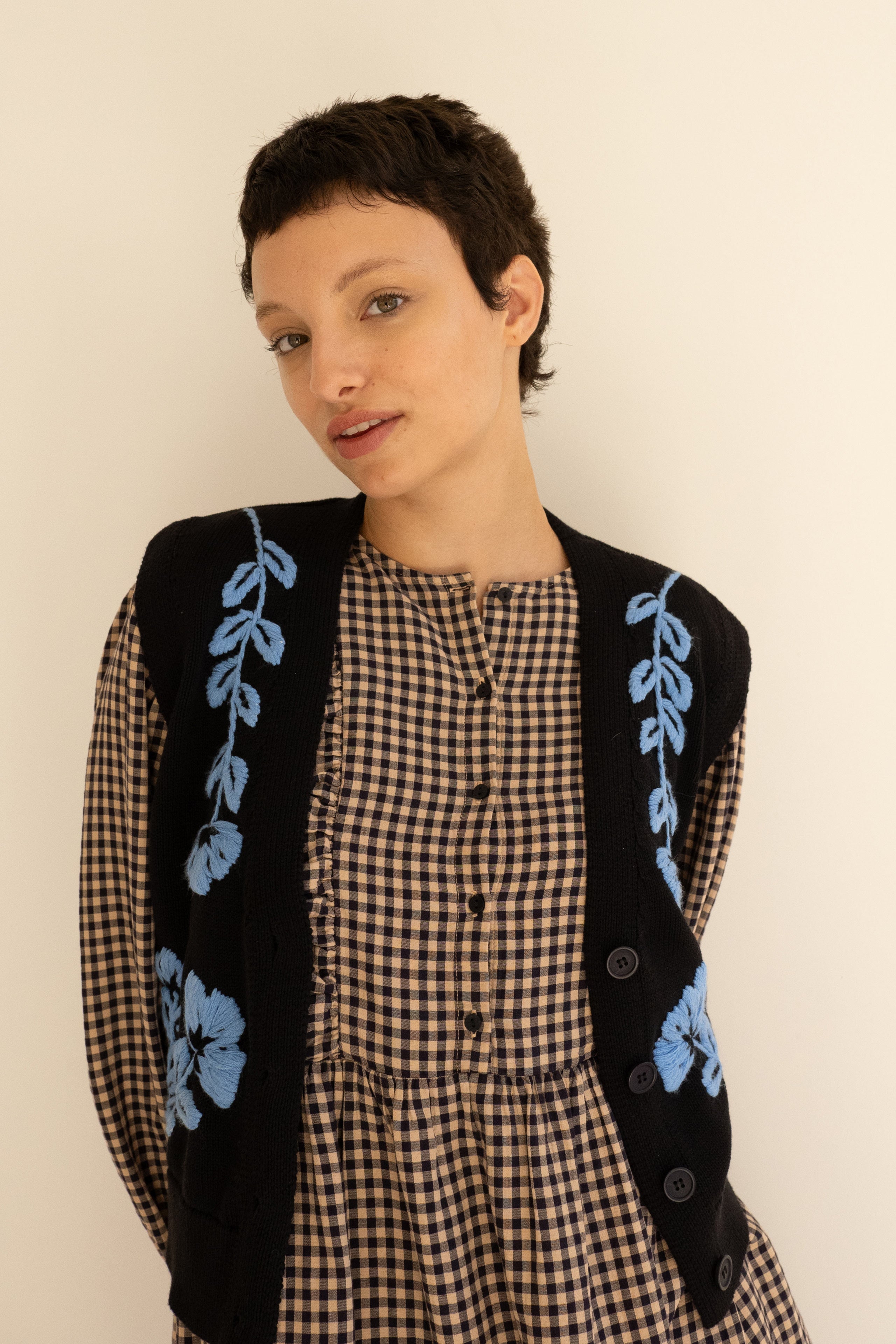 Patric Flowers Vest black