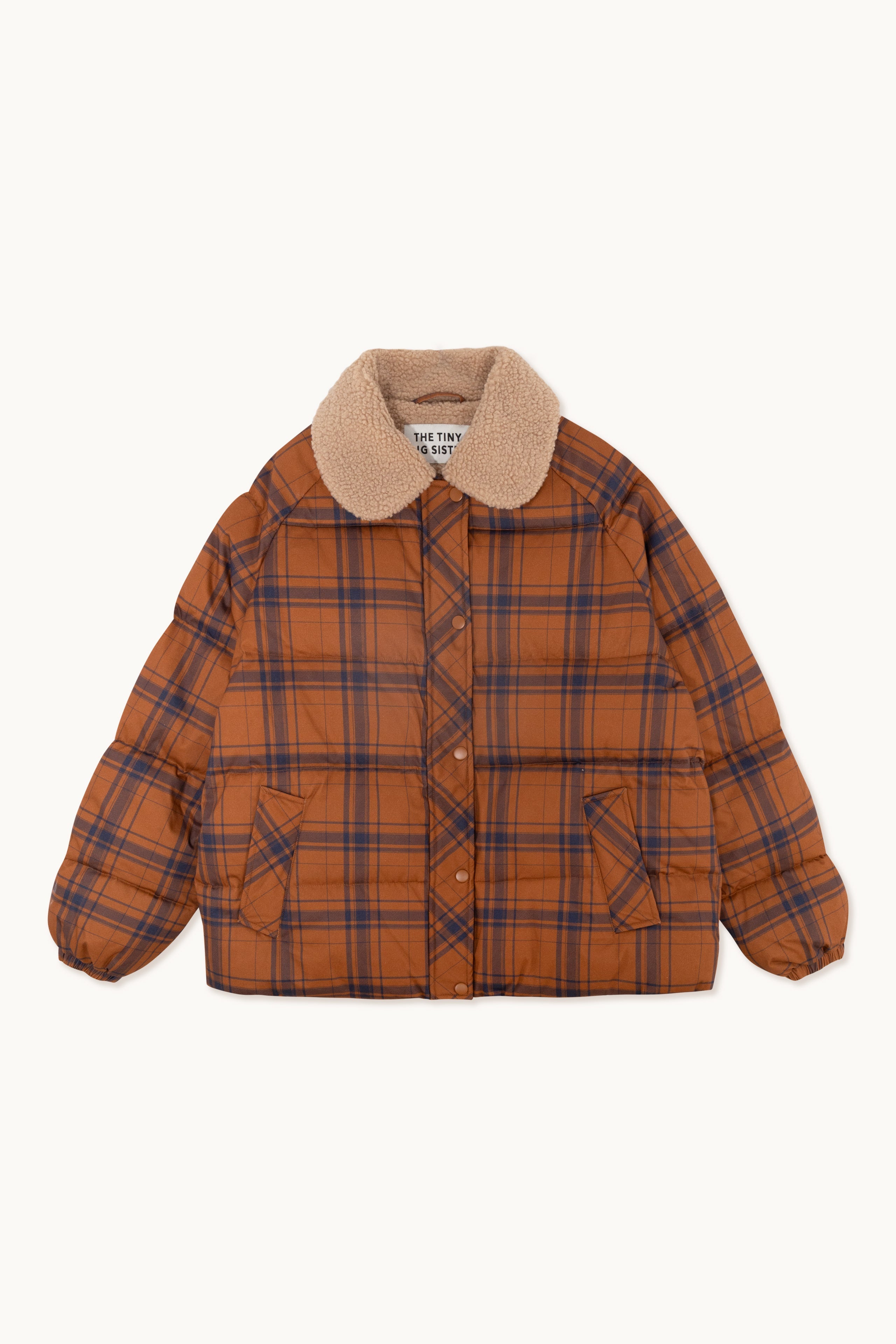 Short Down Jacket brown