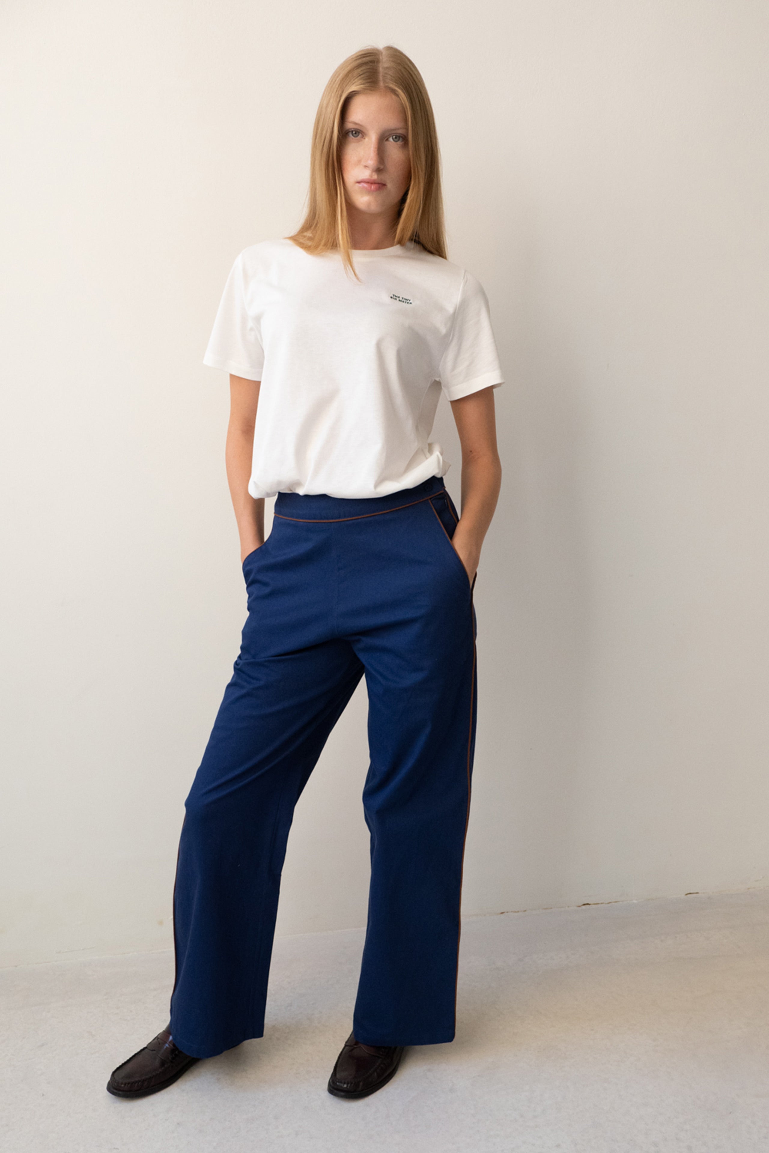 Pantalón Ribetes navy