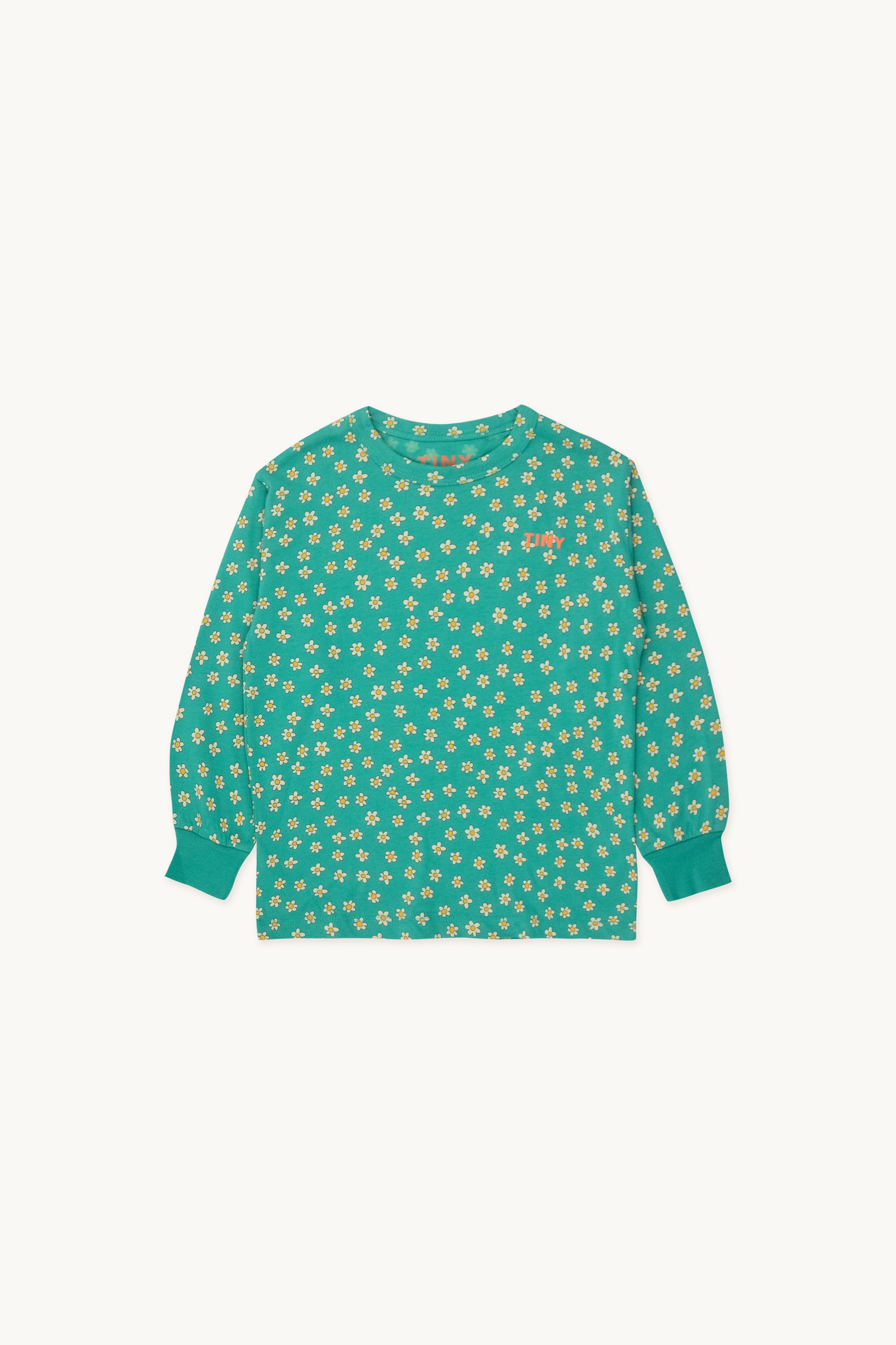 Daisies tee deep green