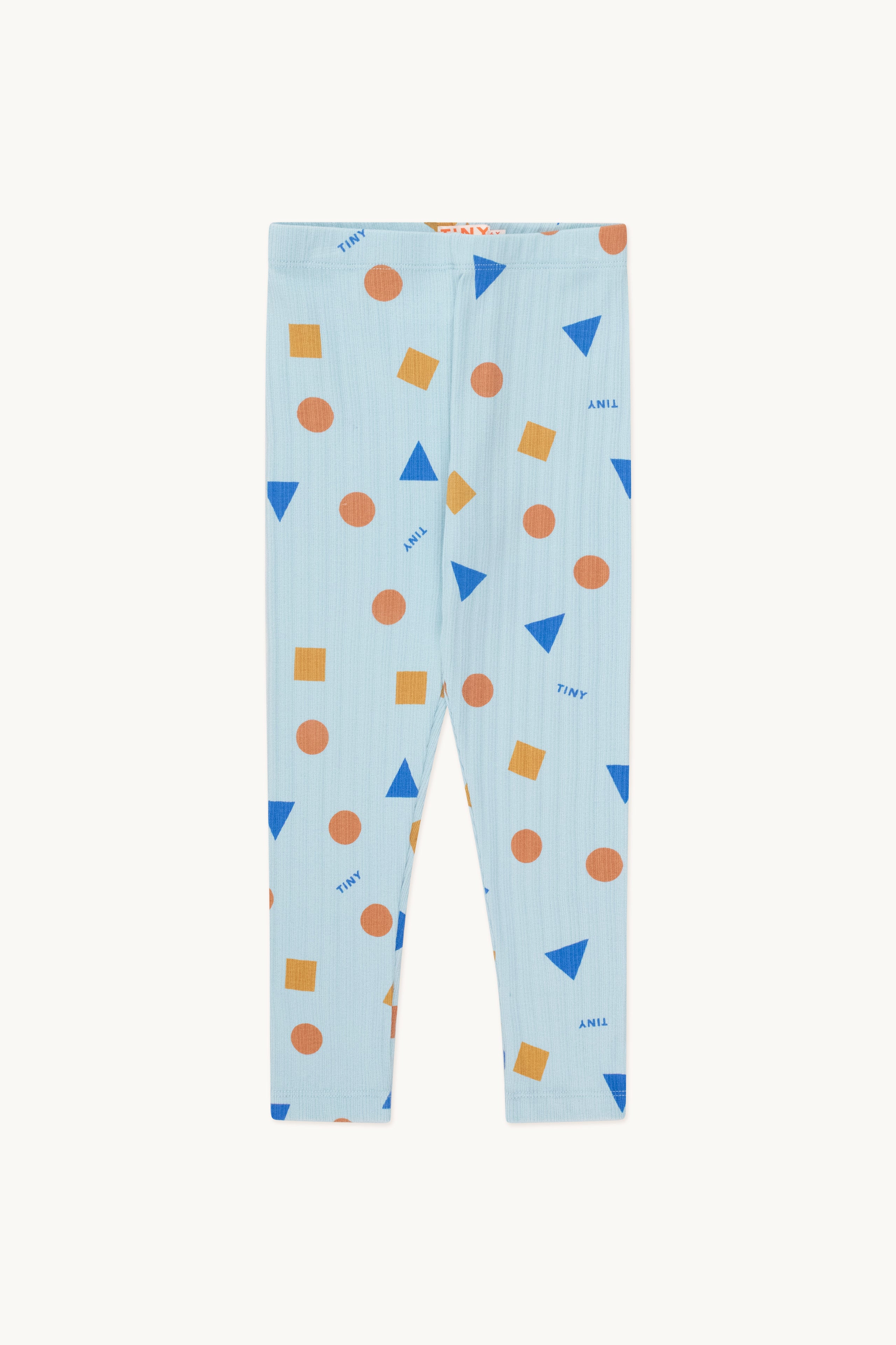 Geometric leggings warm blue