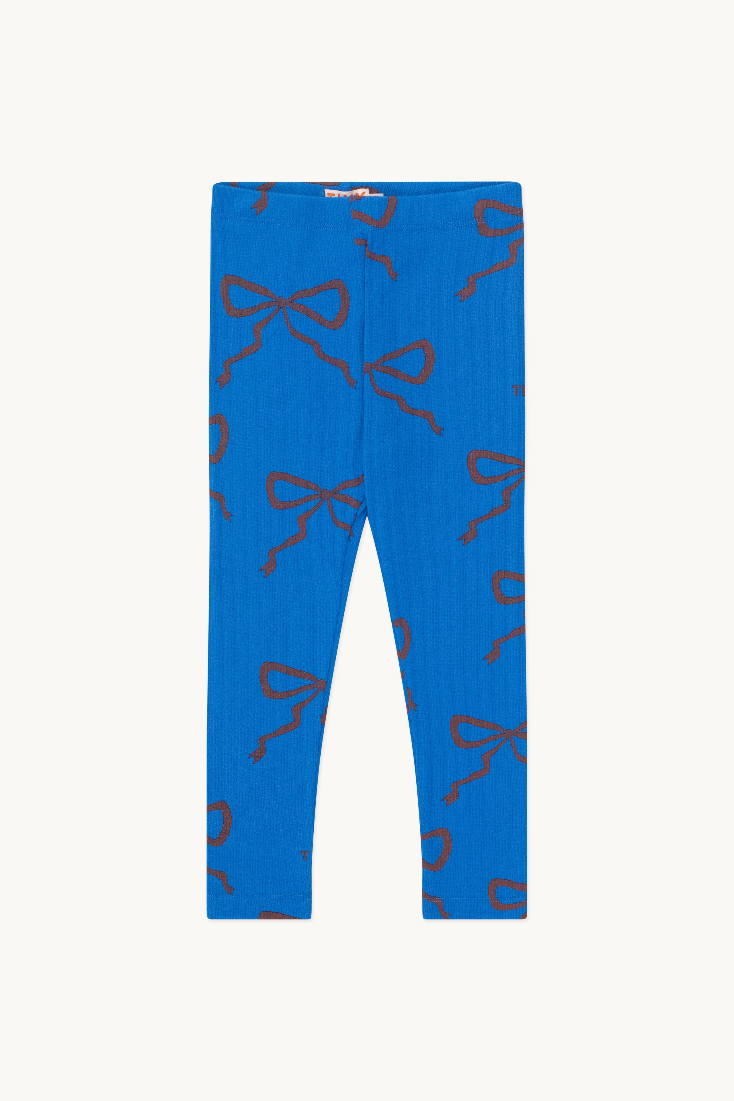 Bows leggings blue