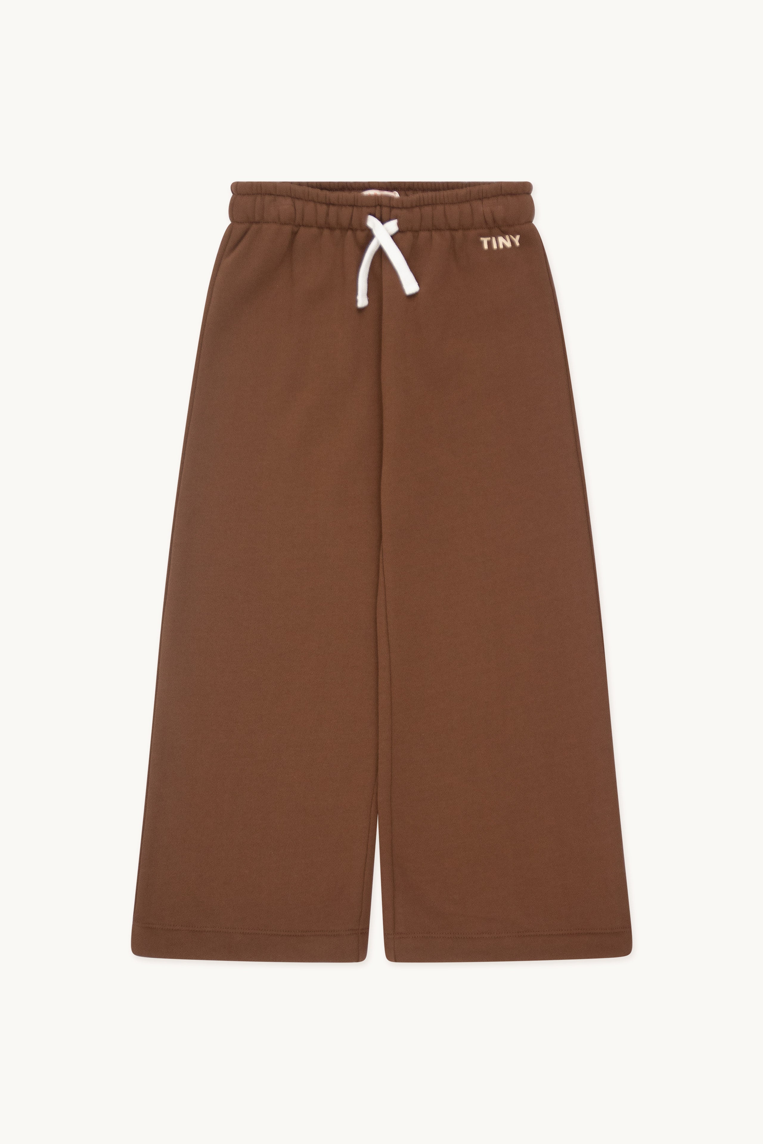 Solid straight sweatpants chocolate