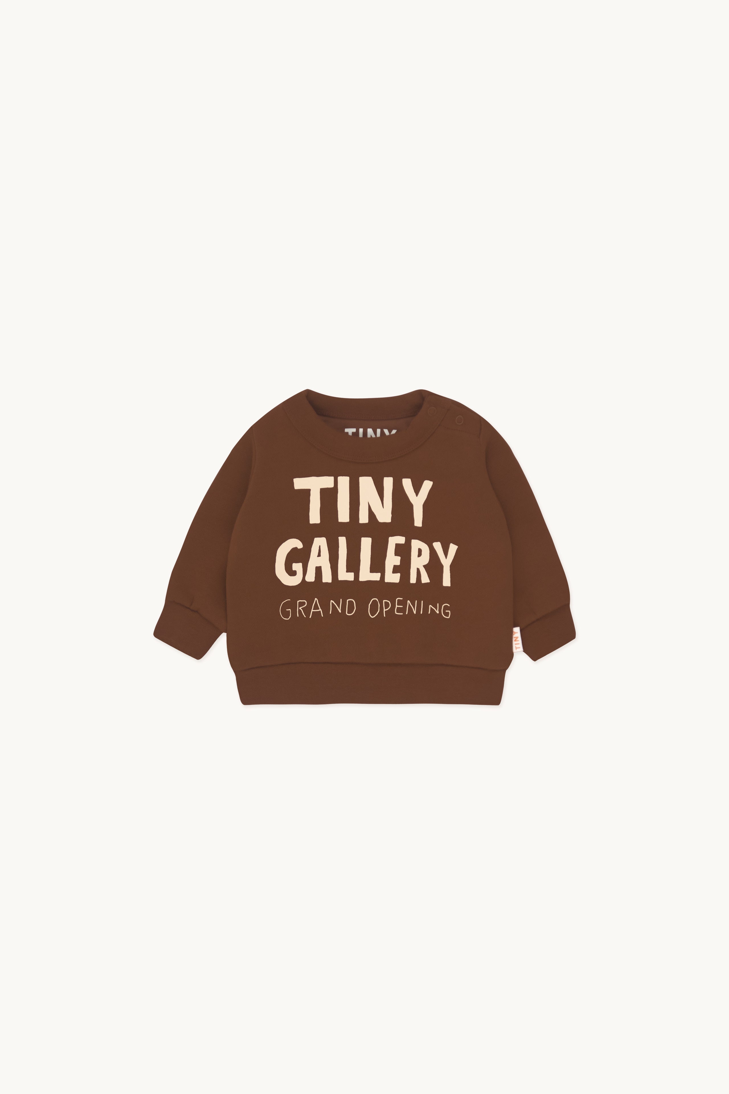 Tiny gallery baby sweatshirt chocolate