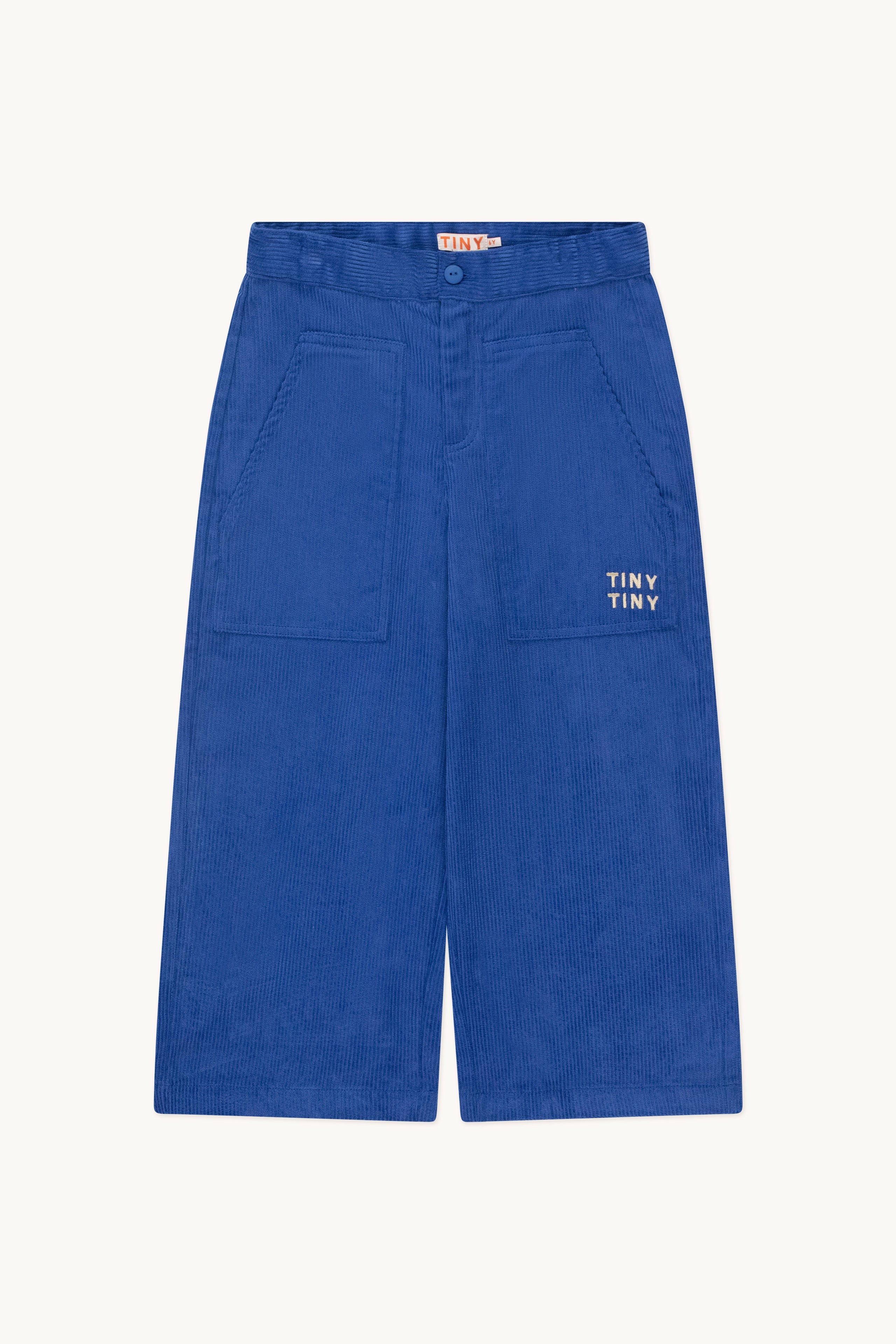 Corduroy straight pants ultramarine
