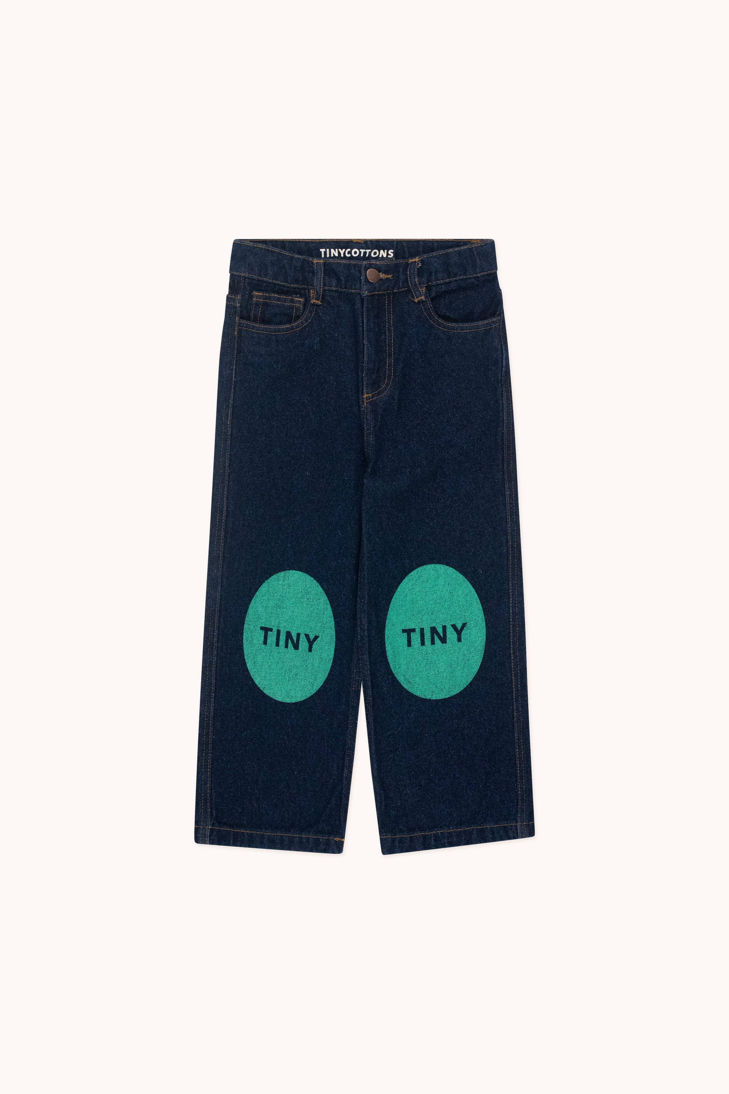 Printed jeans dark wash denim