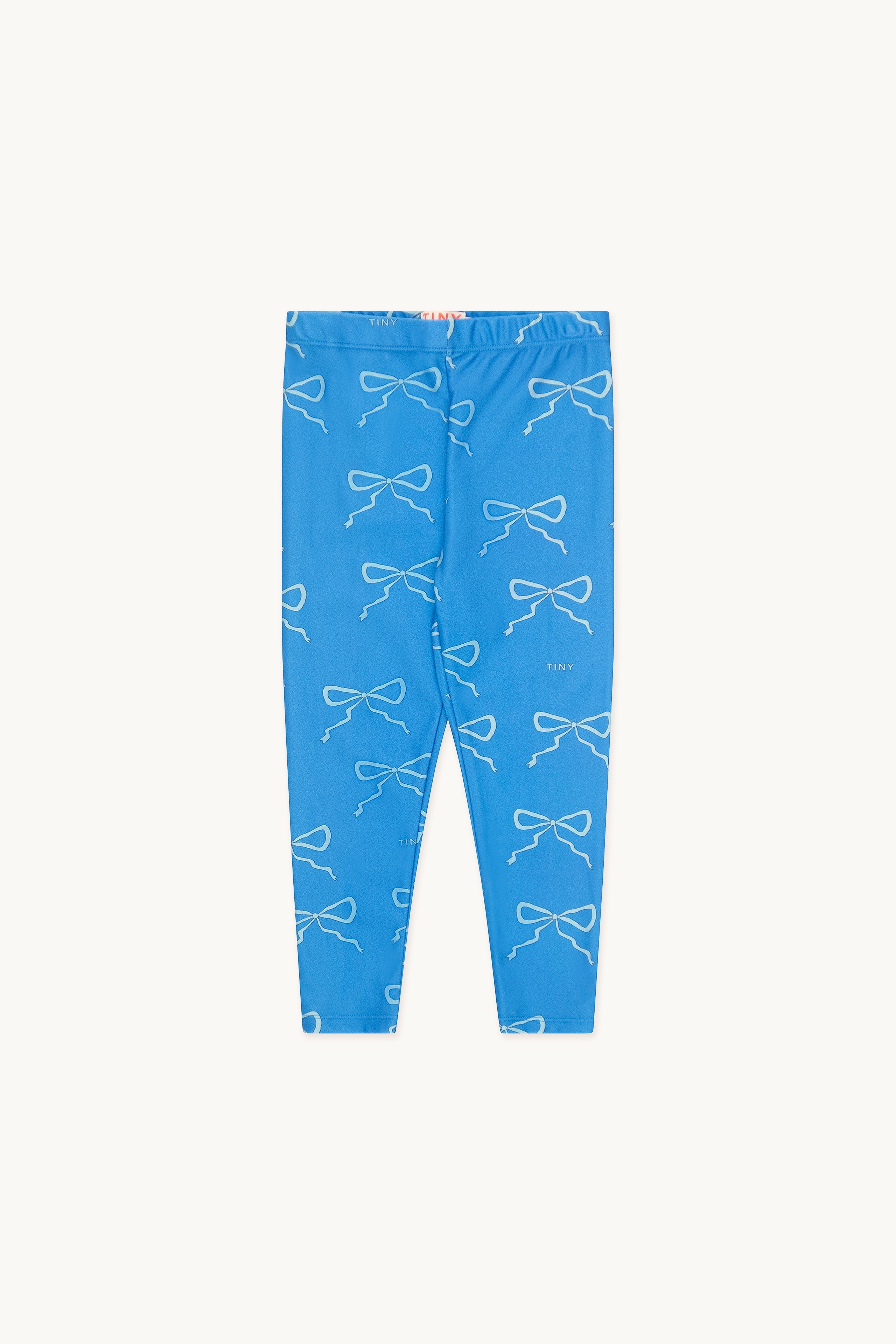 Bow leggings lycra blue