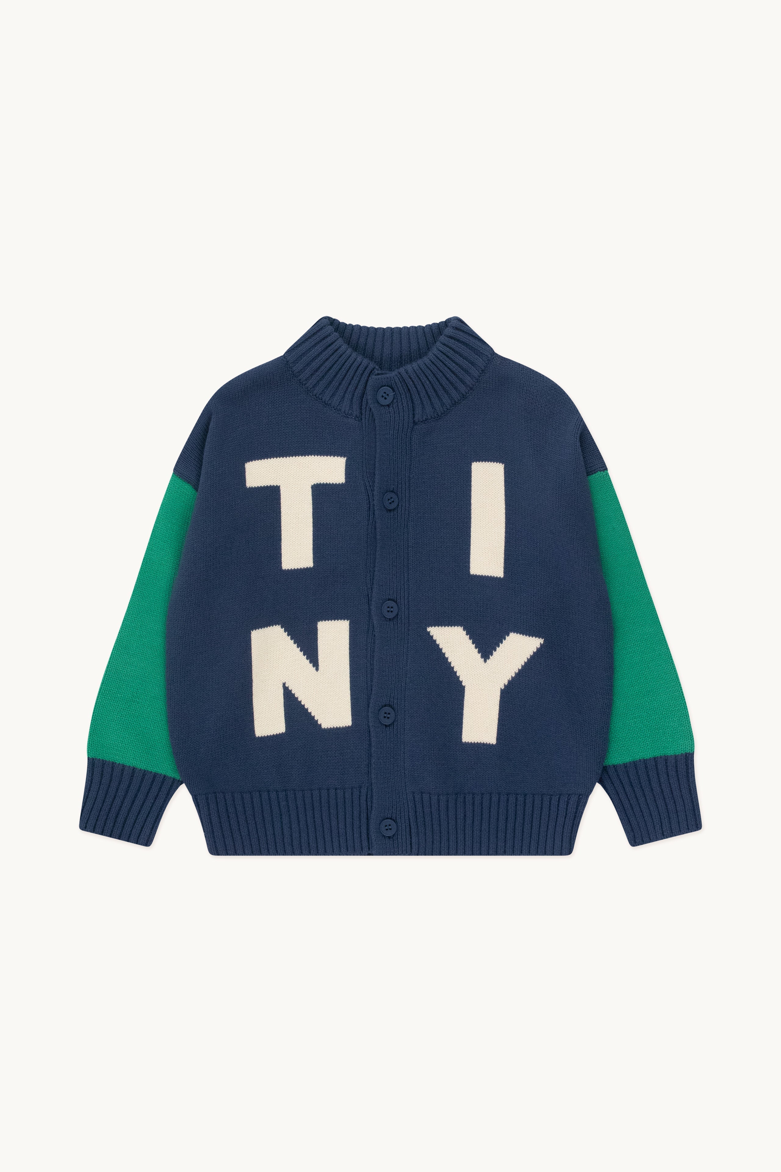 Tiny Mockneck Cardigan navy