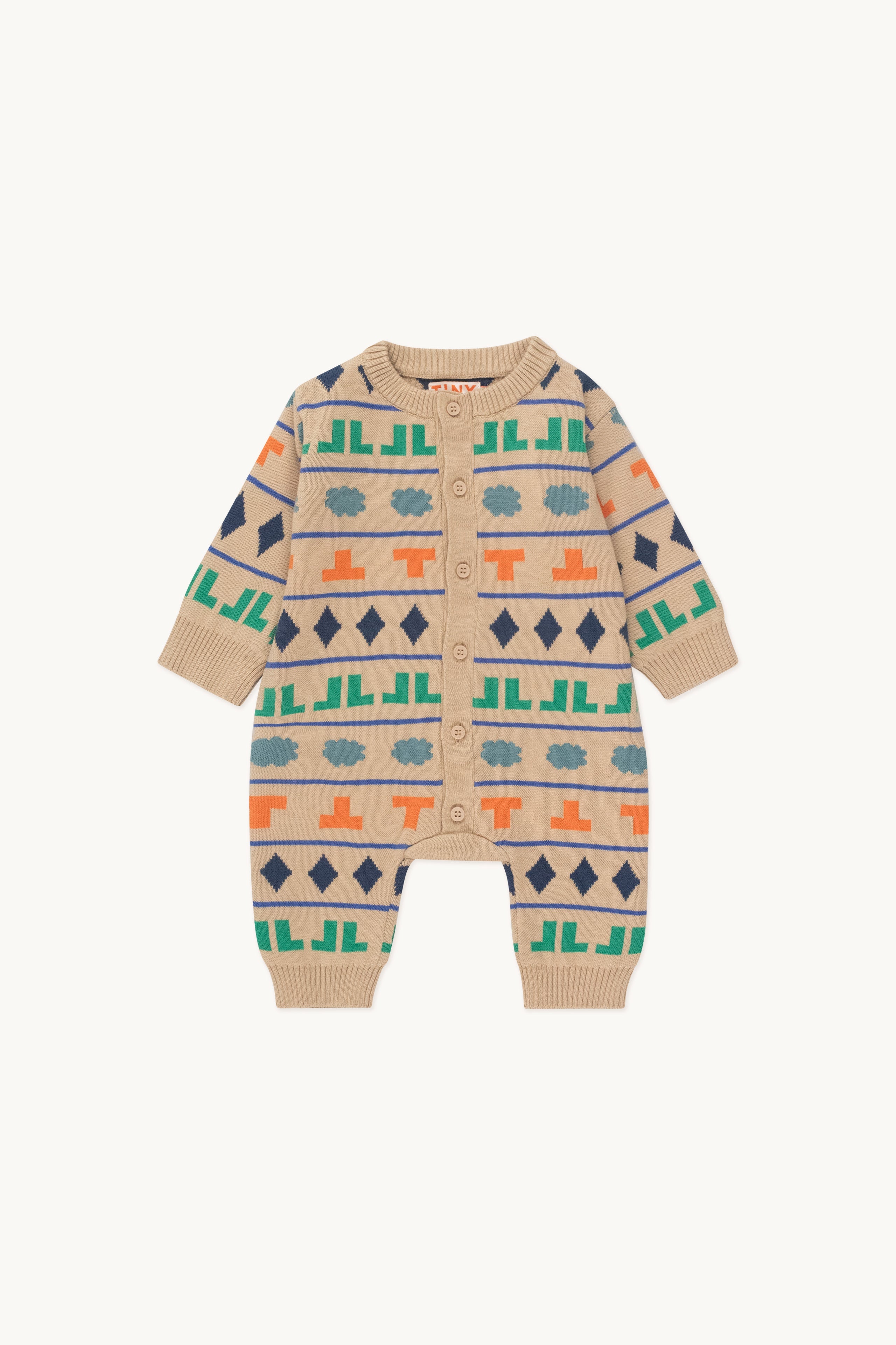 Diamond one-piece ivory