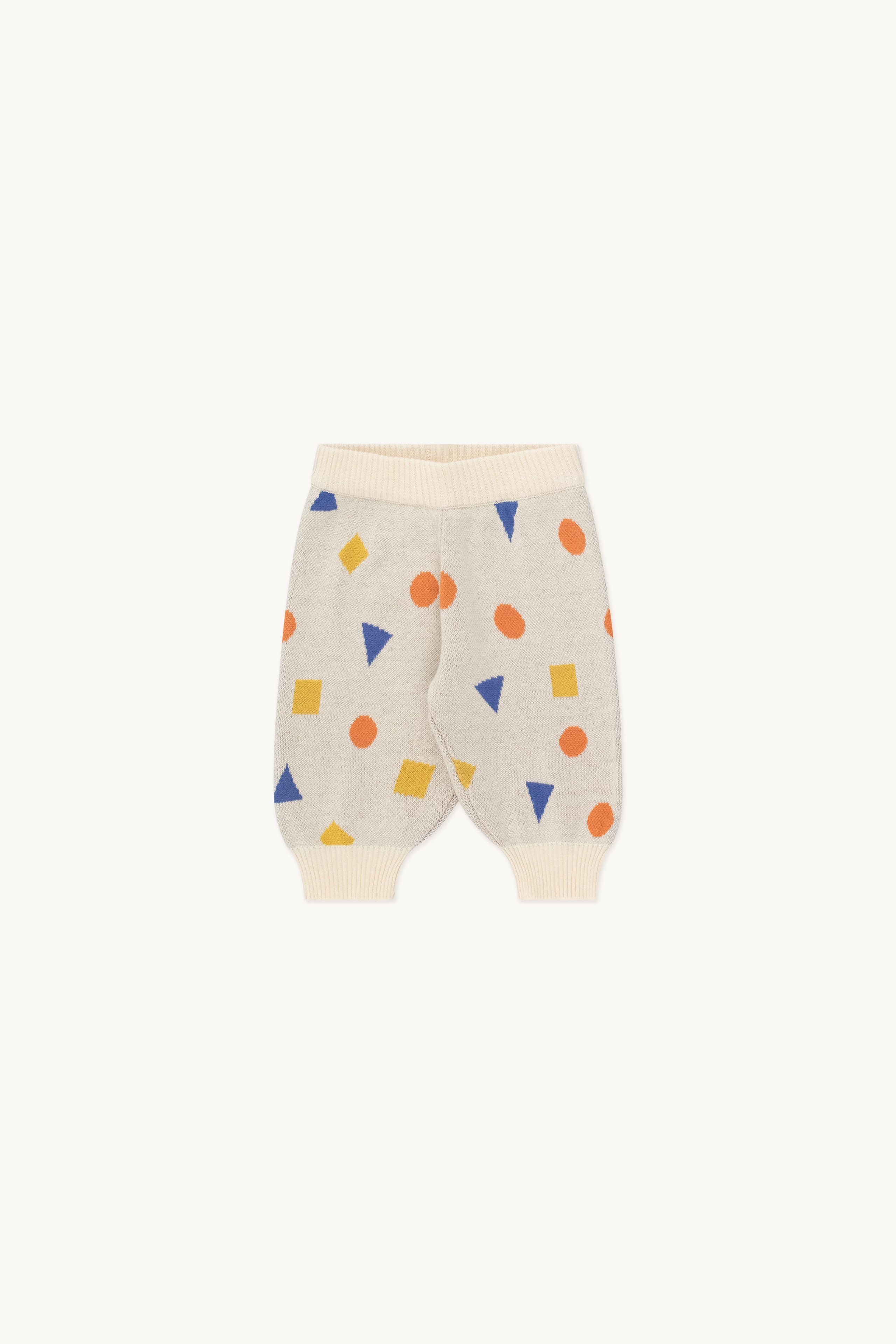 Geometric baby pants vanilla