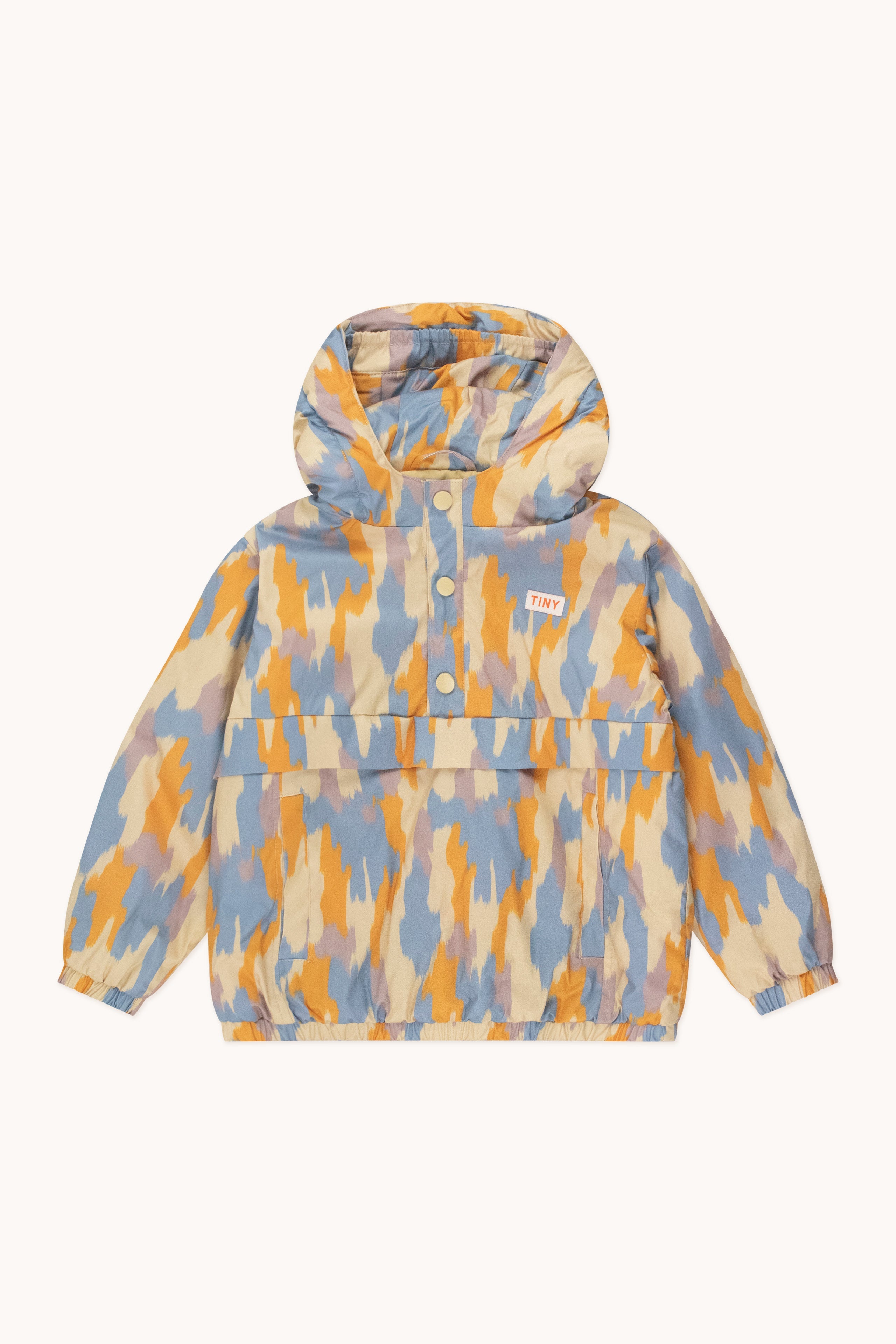 Chaqueta acolchada camo ivory