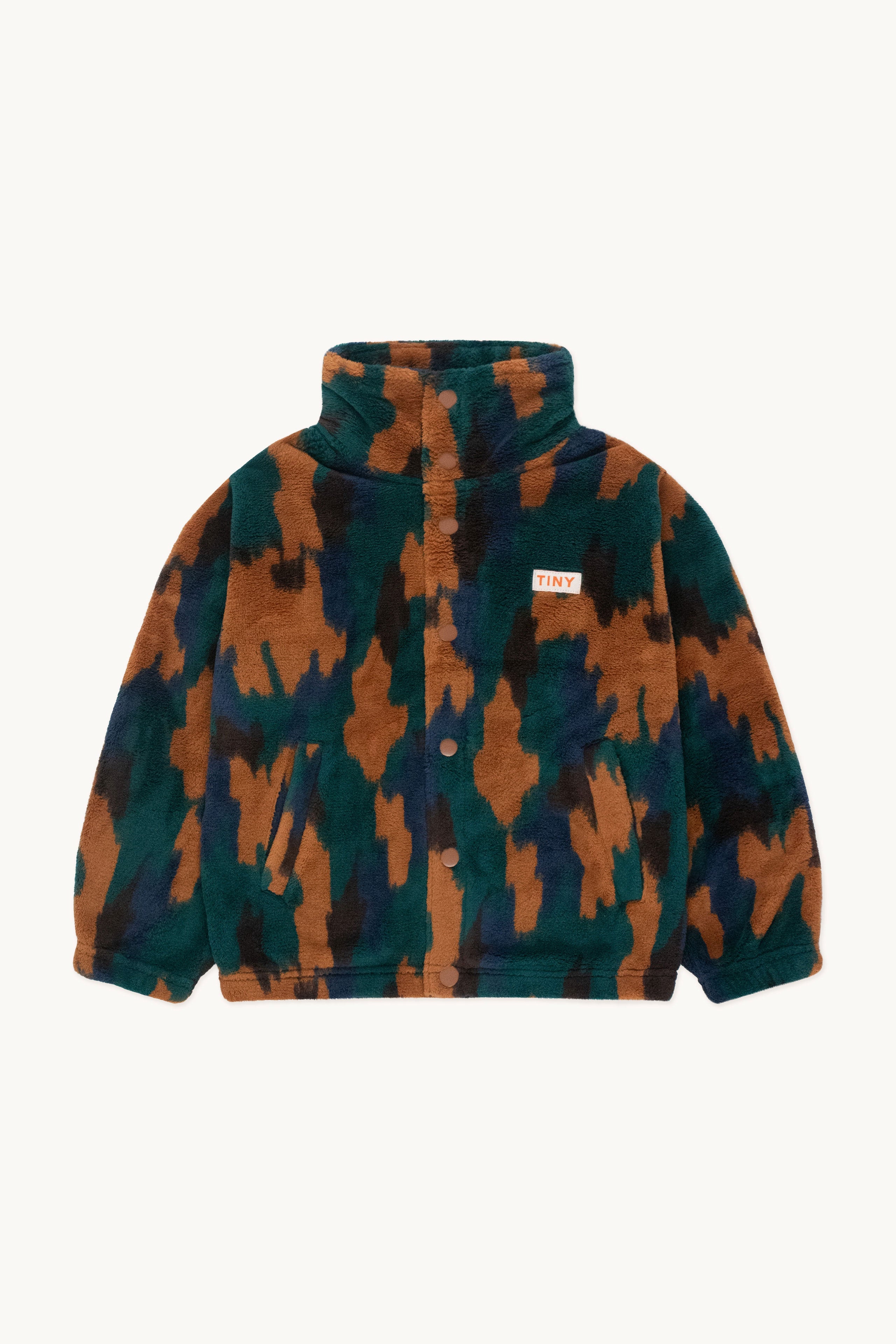 Camo polar jacket brown