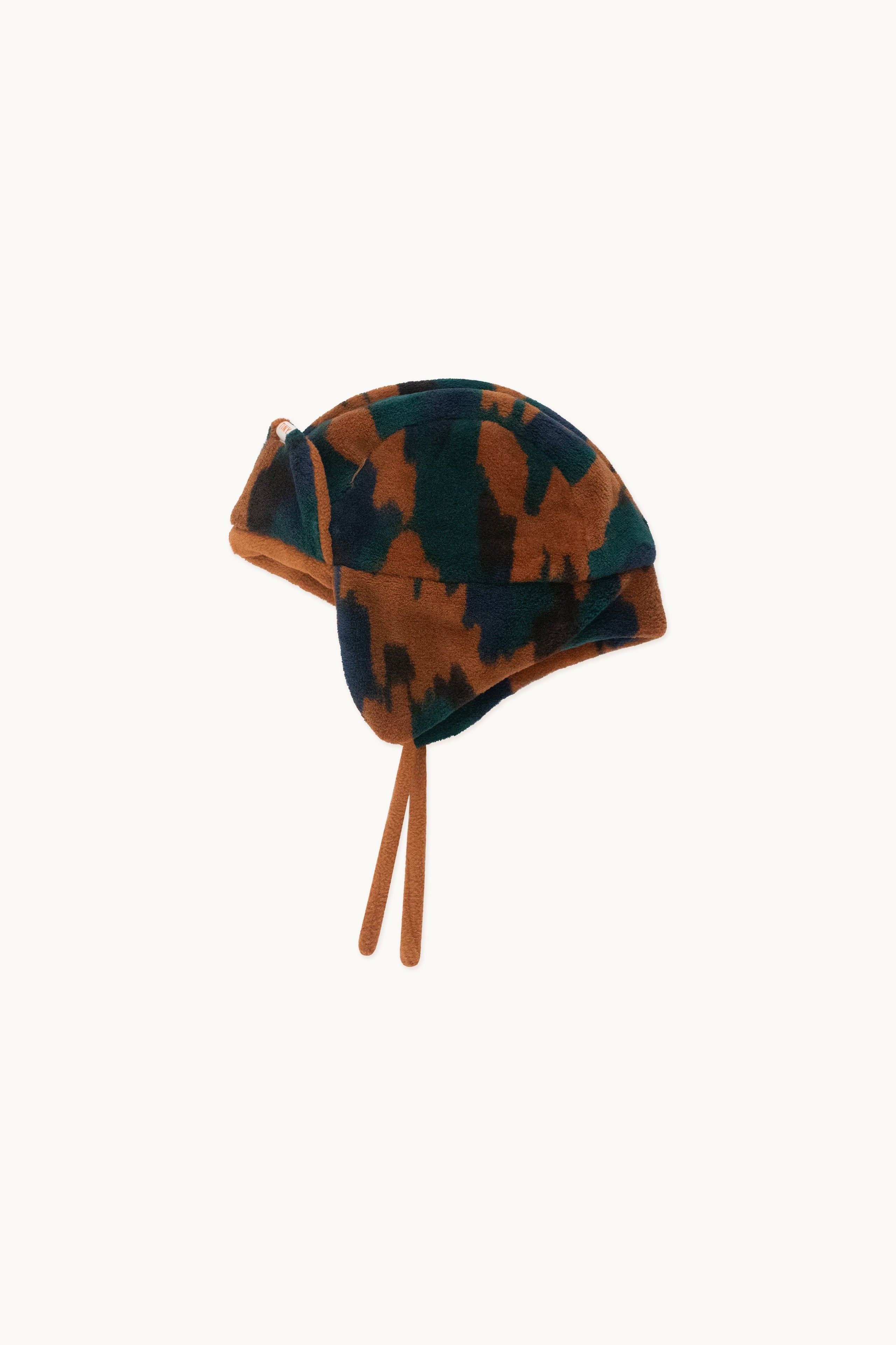 Camo earflap beanie brown