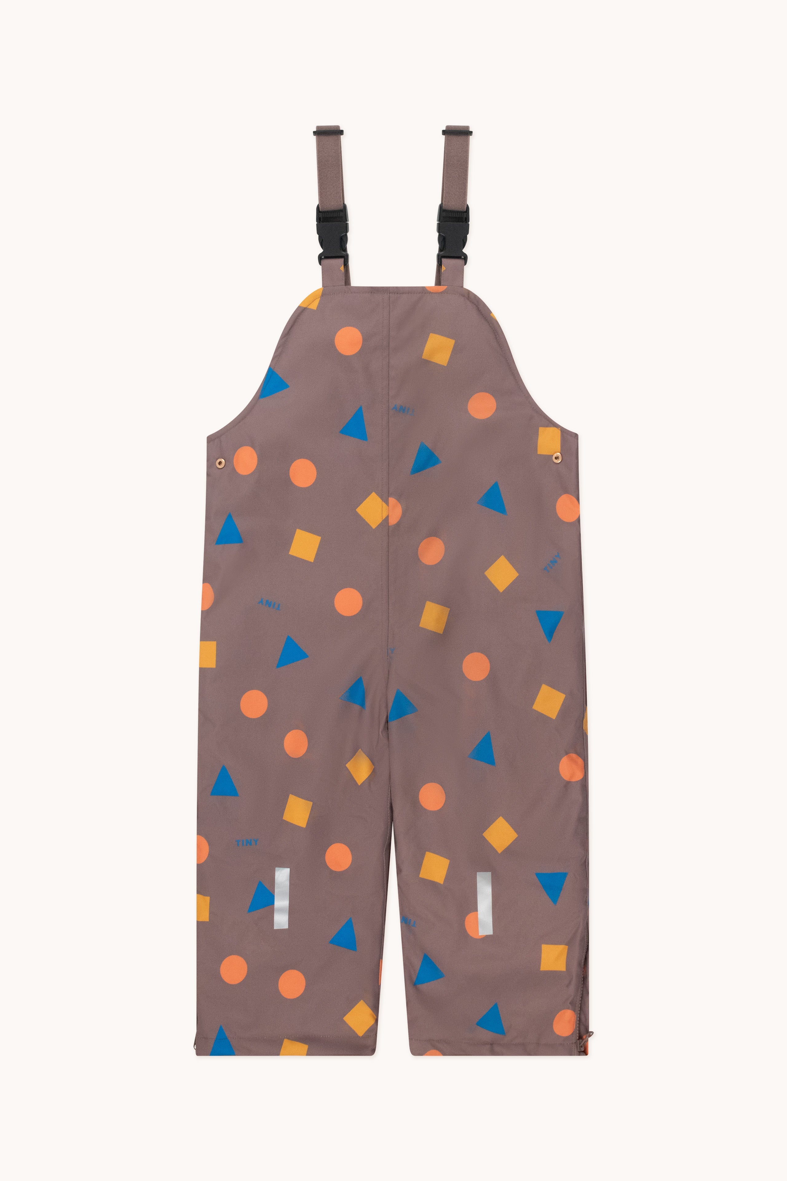 Geometric snow dungarees purple grey
