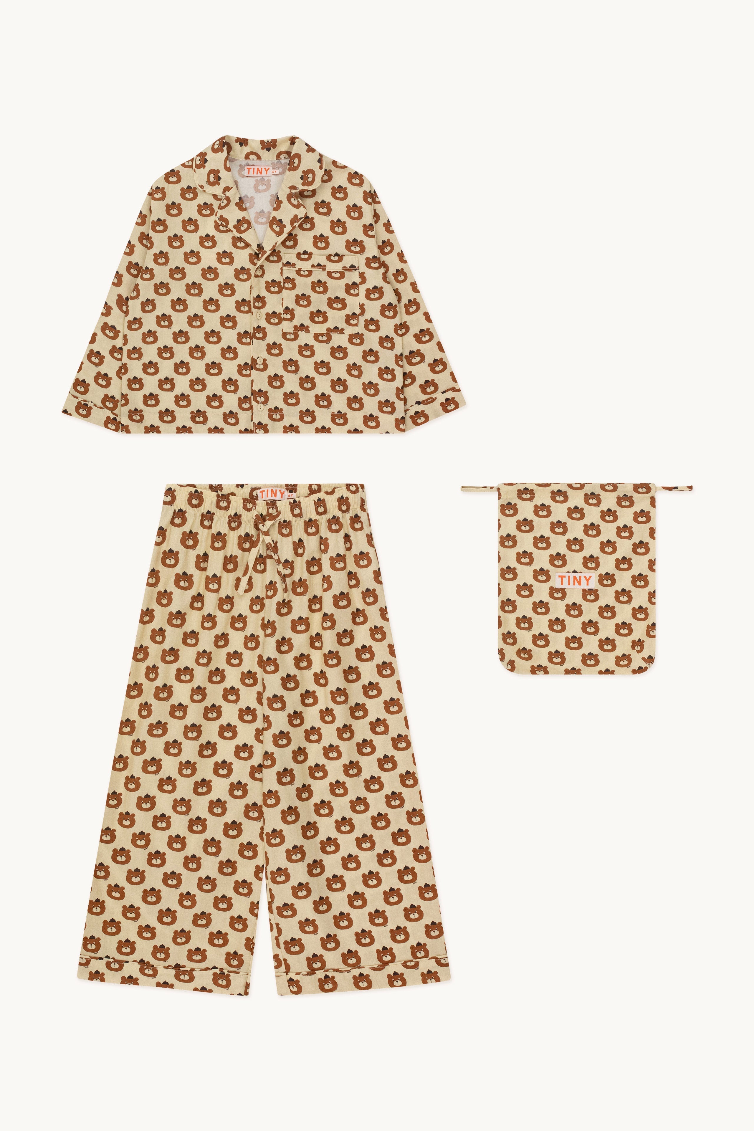 Bears pajama set ivory