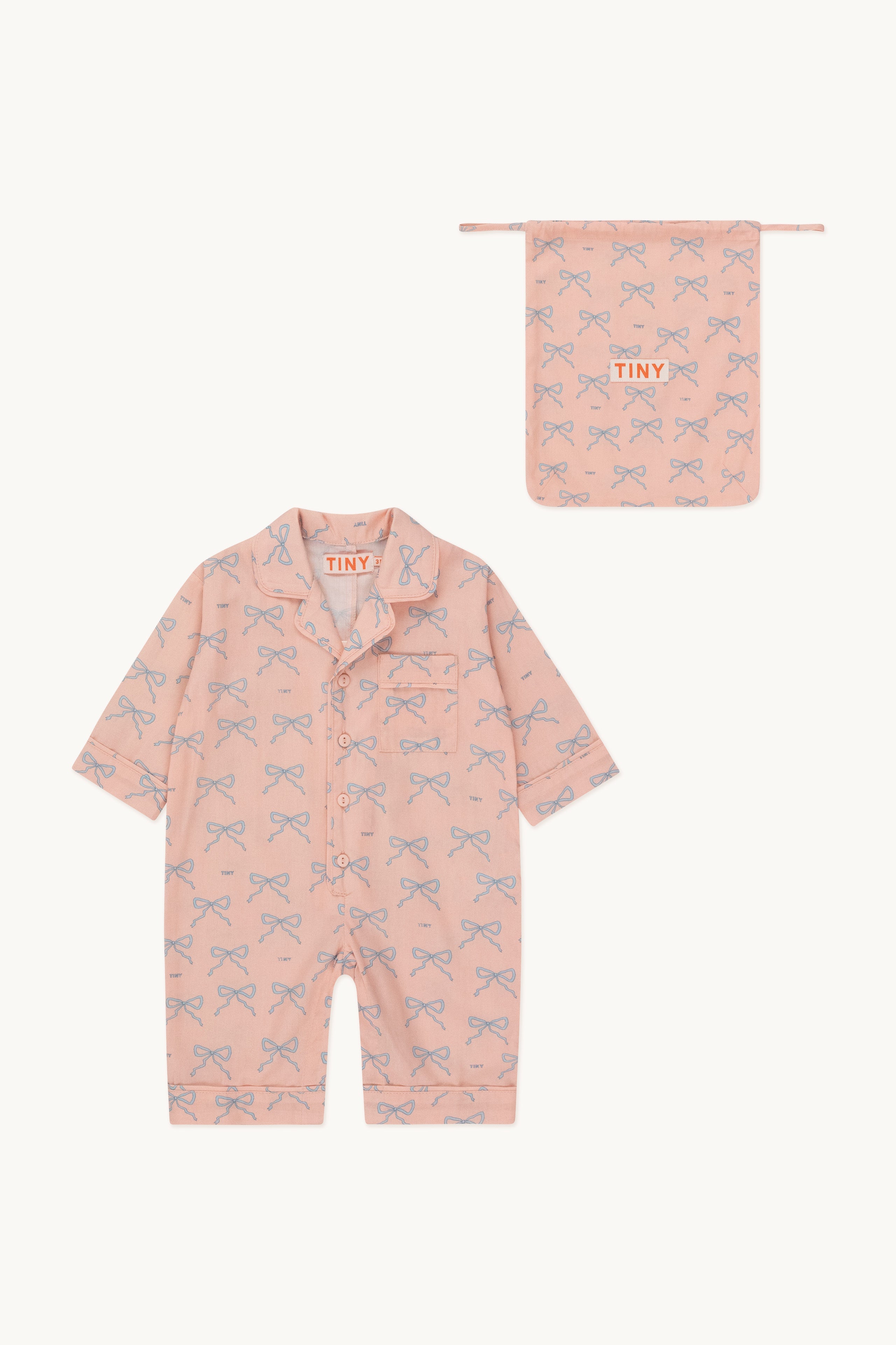 Pijama bows wild rose