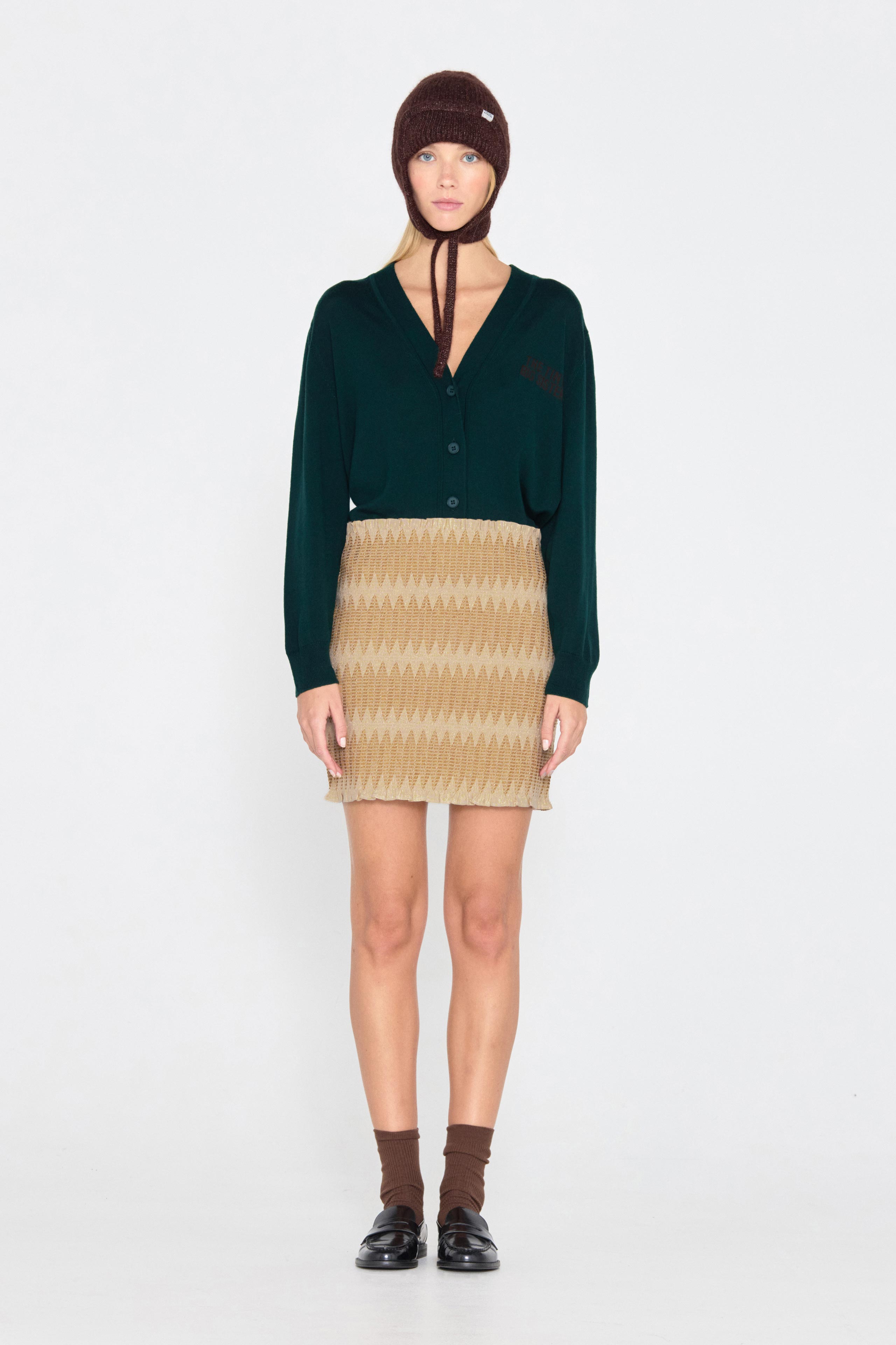 Falda corta gold