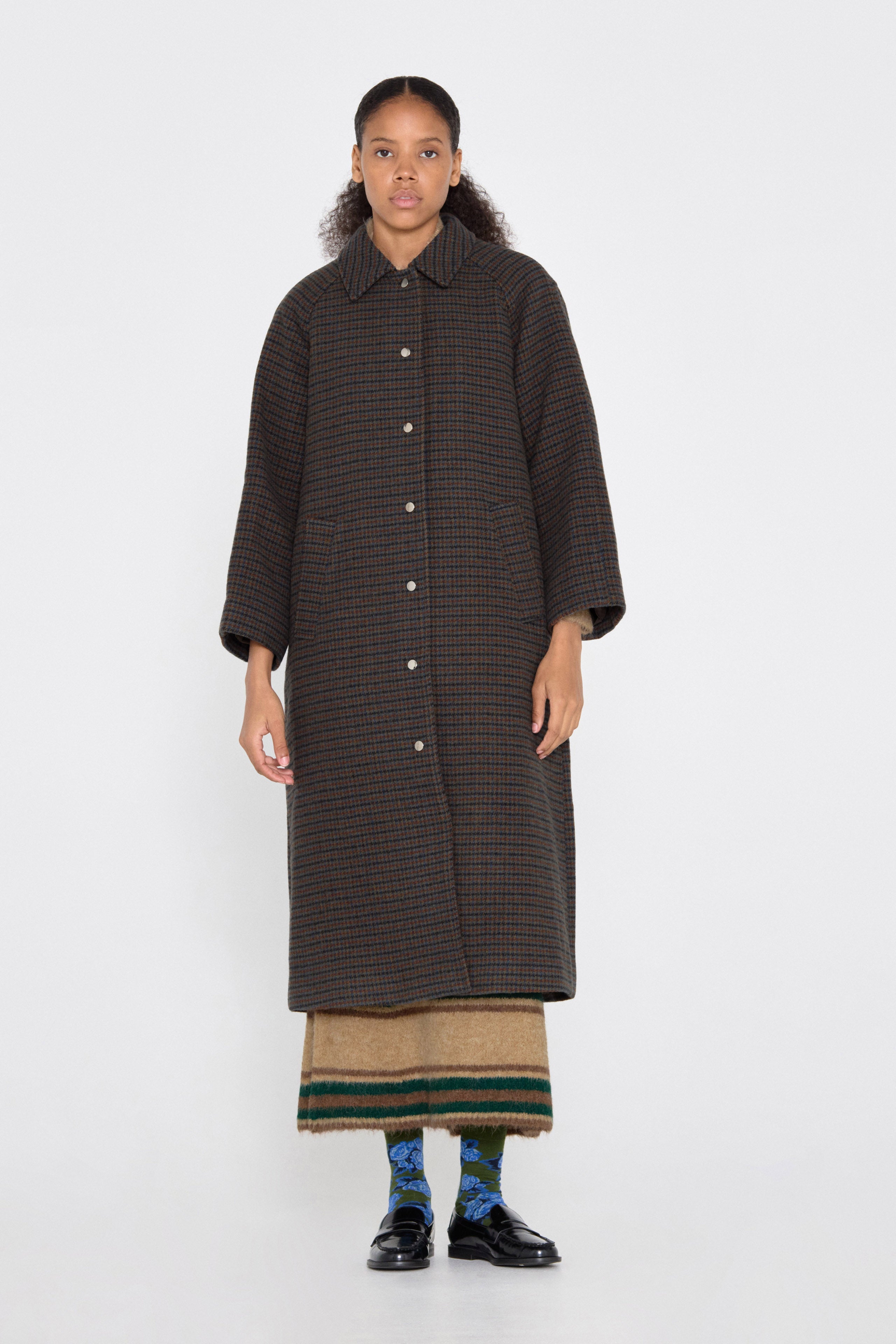 Long coat multicolor