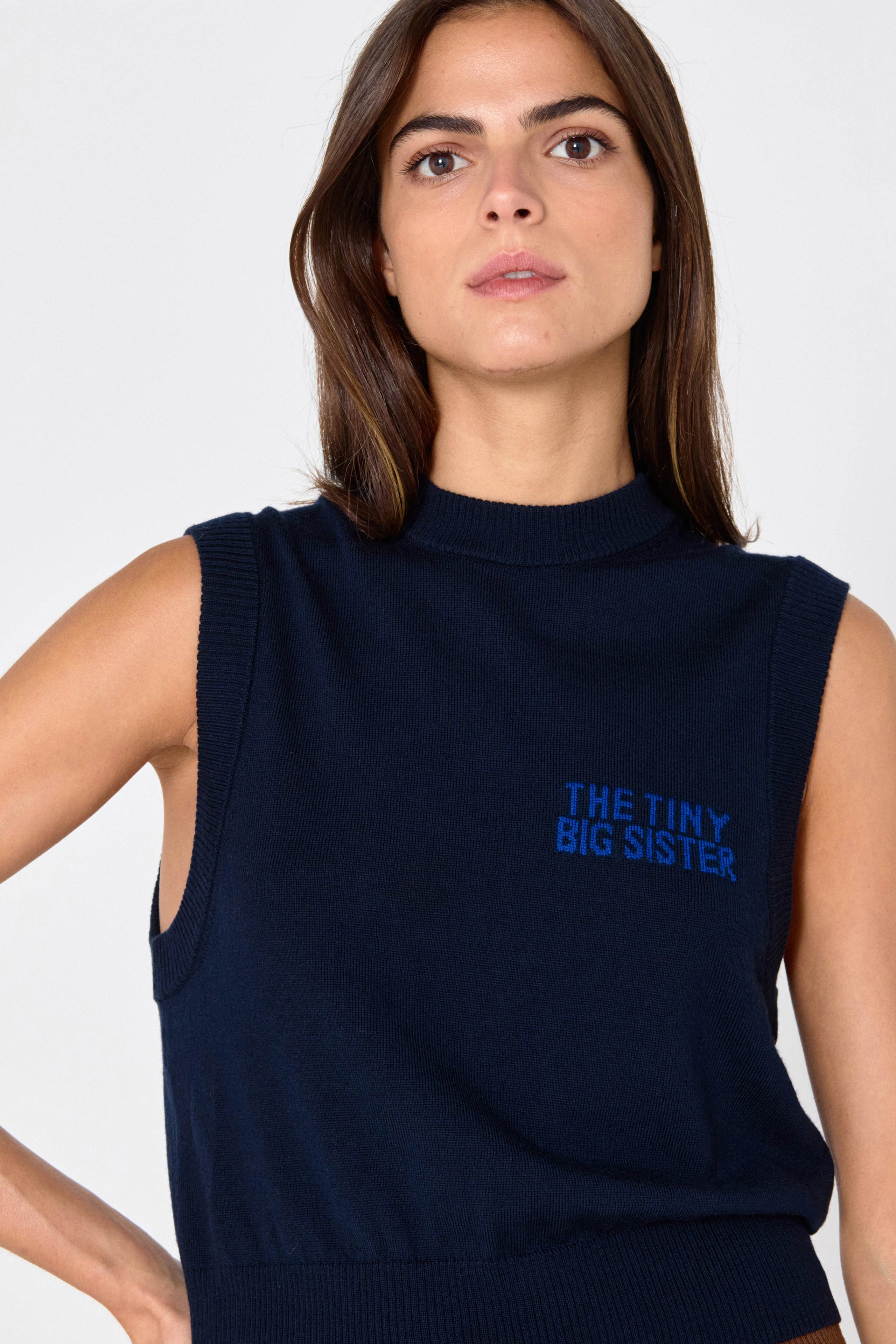 Patricia vest navy