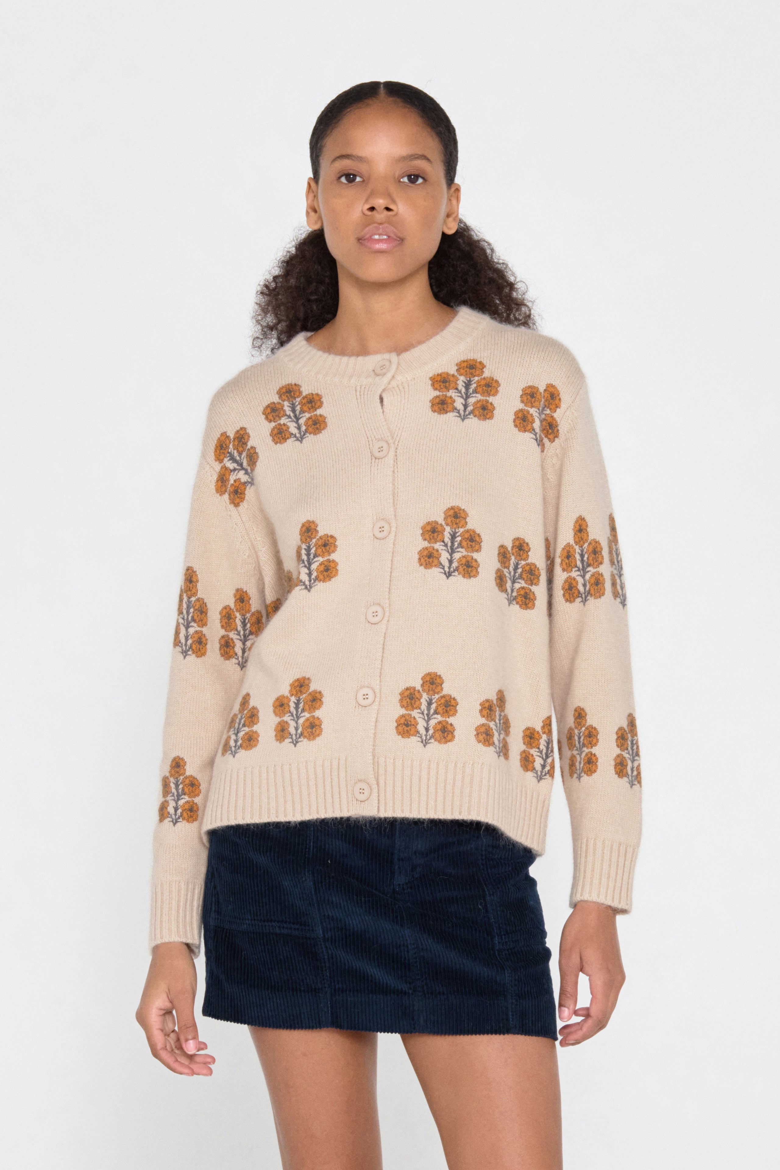 Belen aster cardigan vanilla