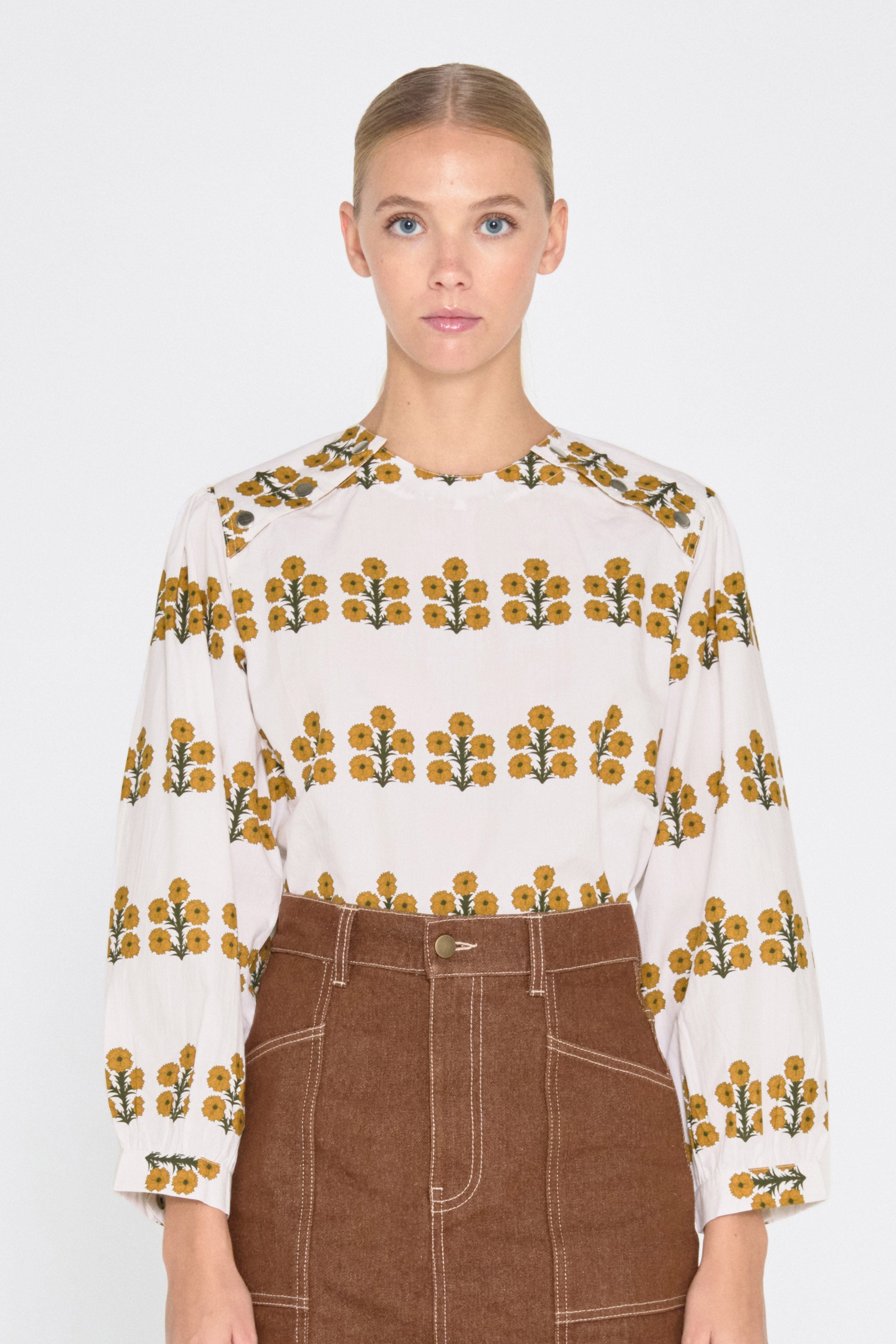 Blusa aster off-white