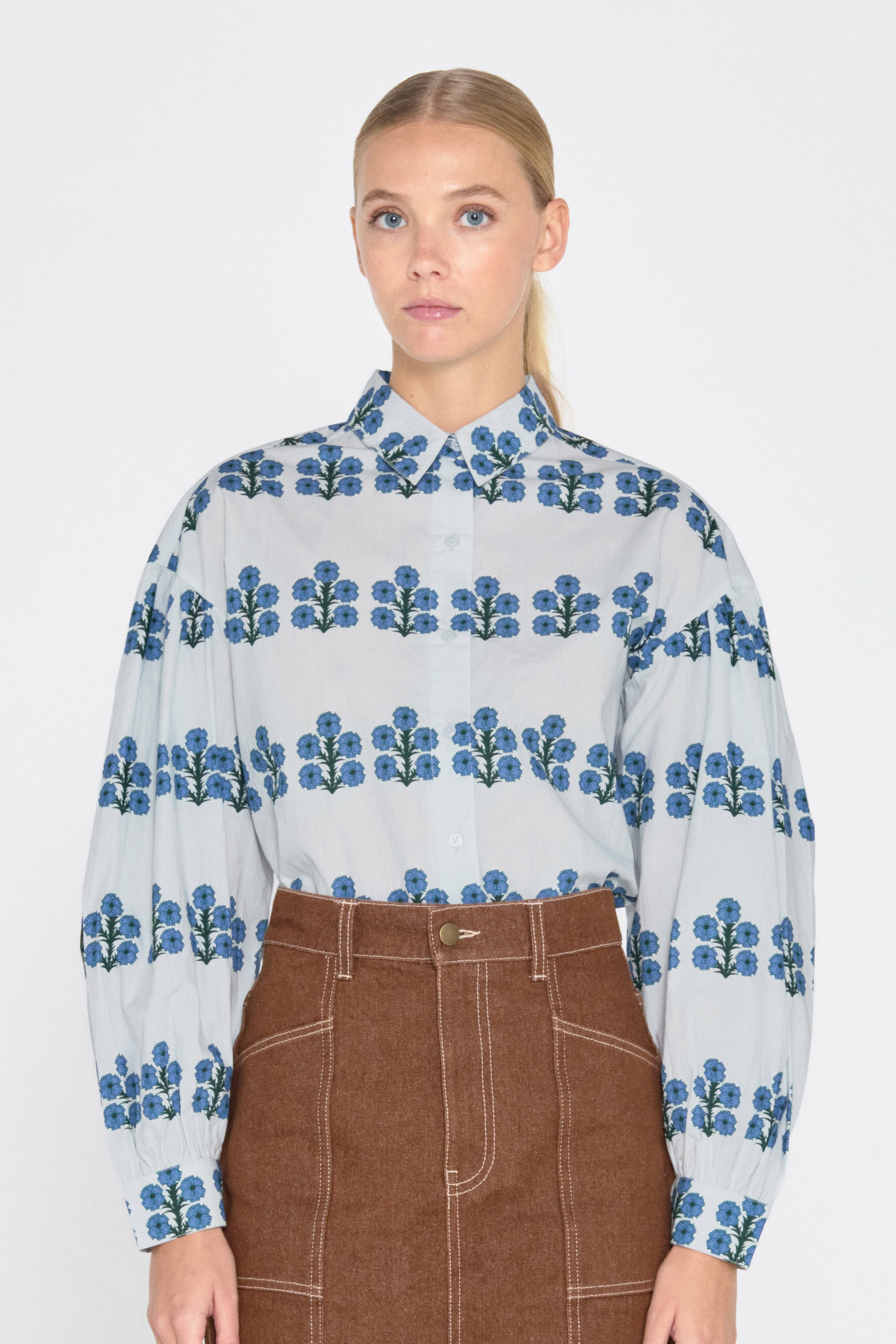 Aster shirt pastel blue