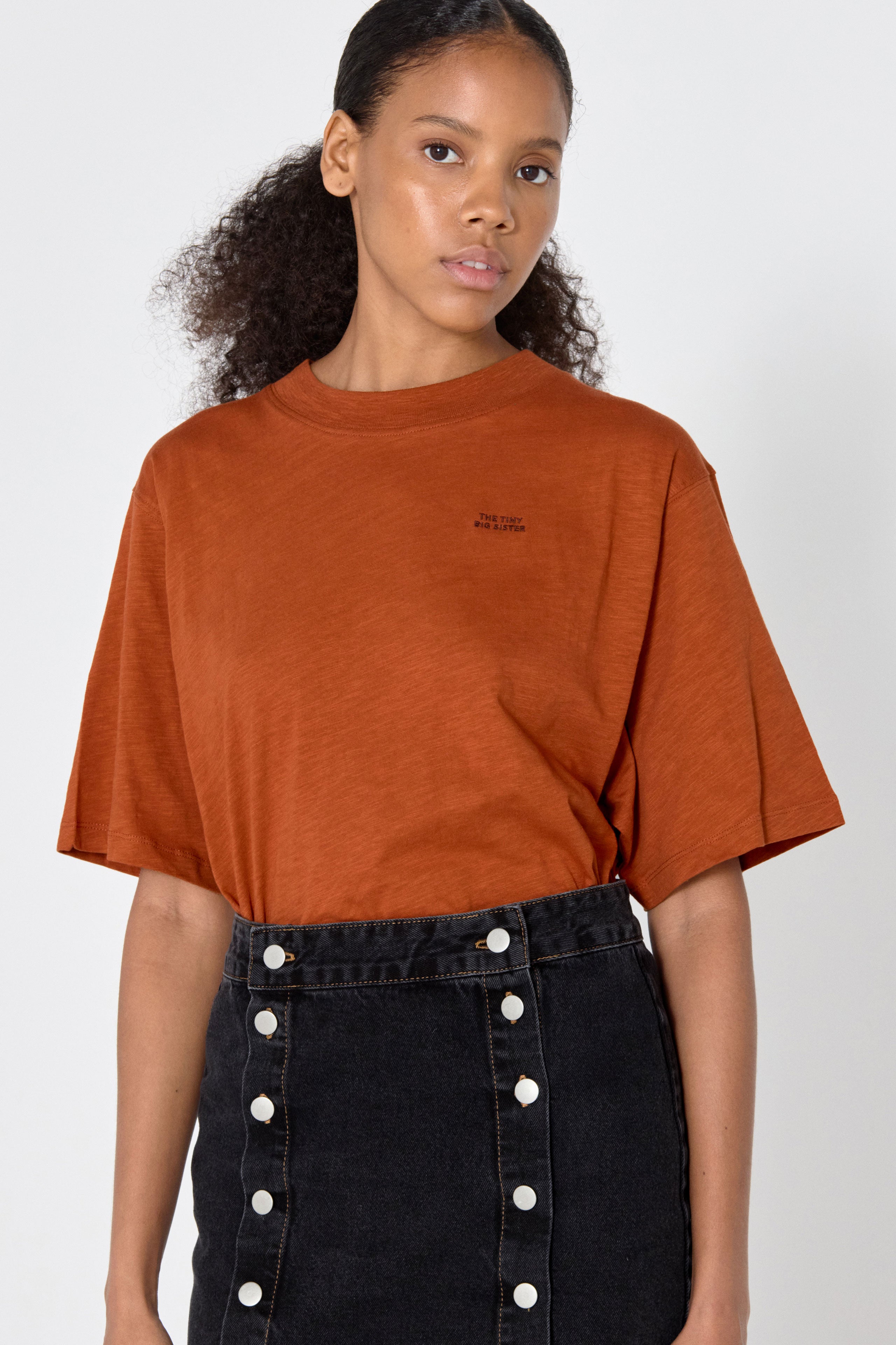 Basic relaxed tee brown