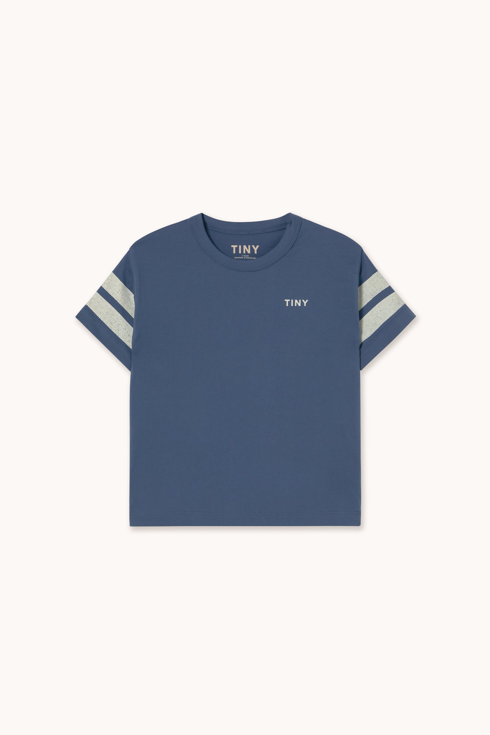STRIPES LOGO TEE light navy
