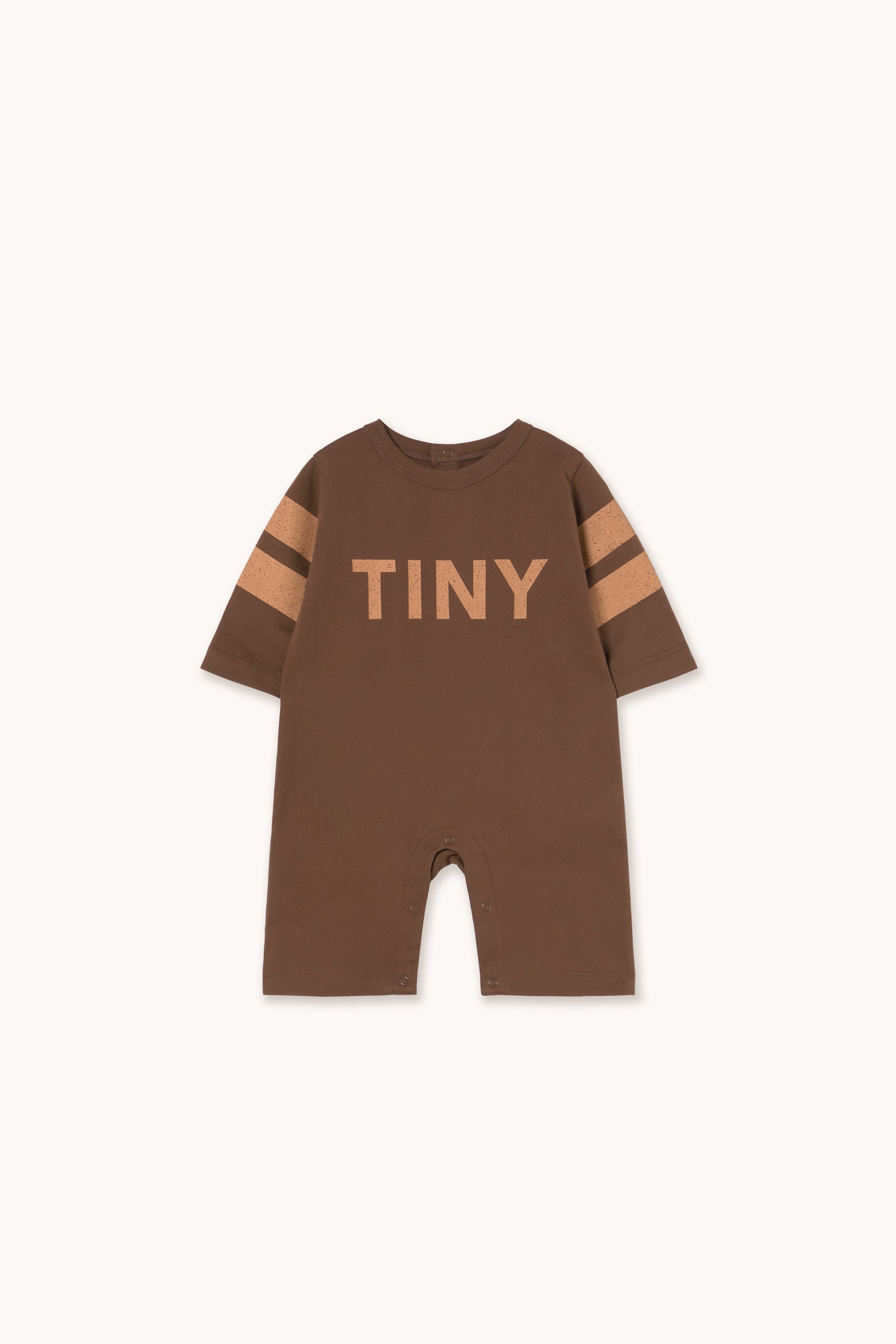 STRIPES ONE-PIECE dark brown