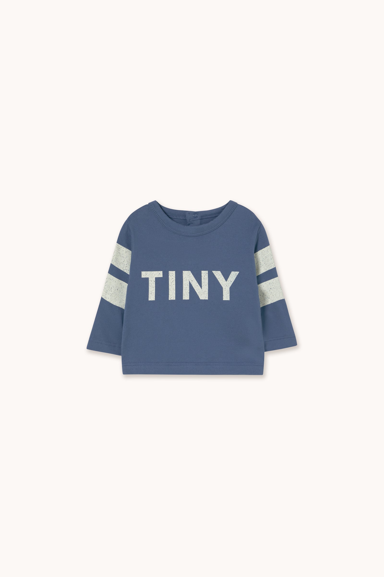 STRIPES LOGO BABY TEE light navy