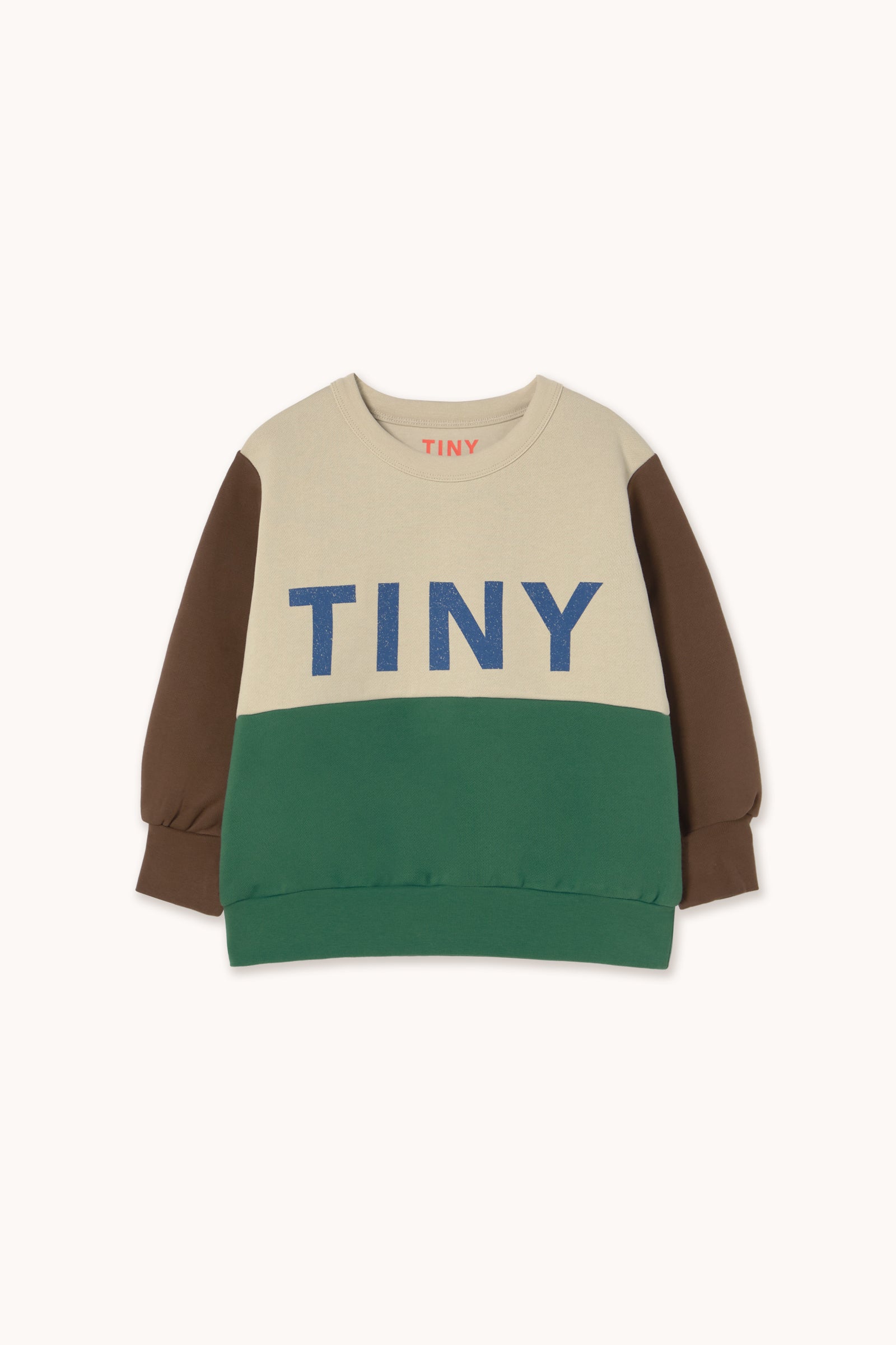 COLOR BLOCK SWEATSHIRT dark vanilla