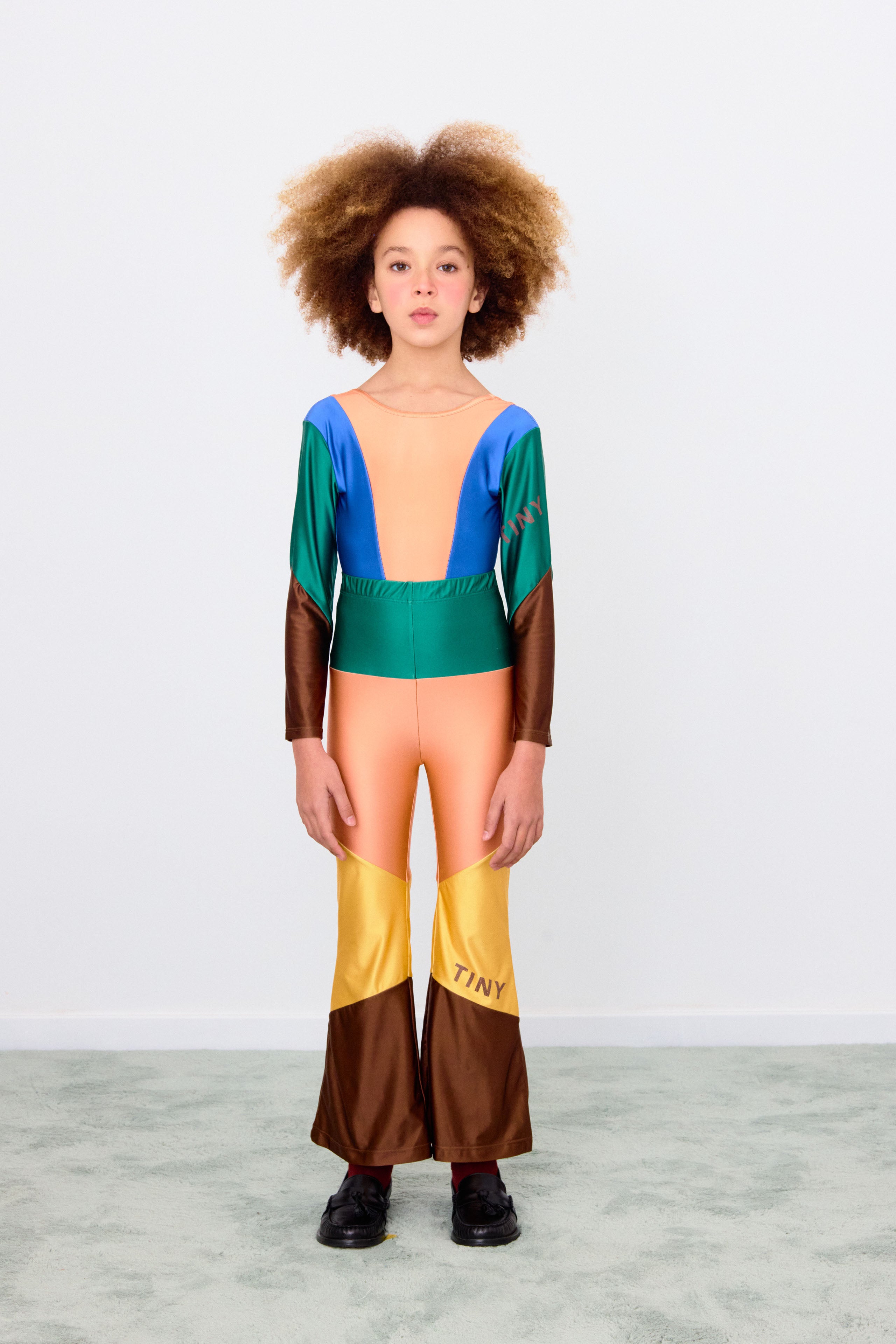 COLOR BLOCK PANT light rust