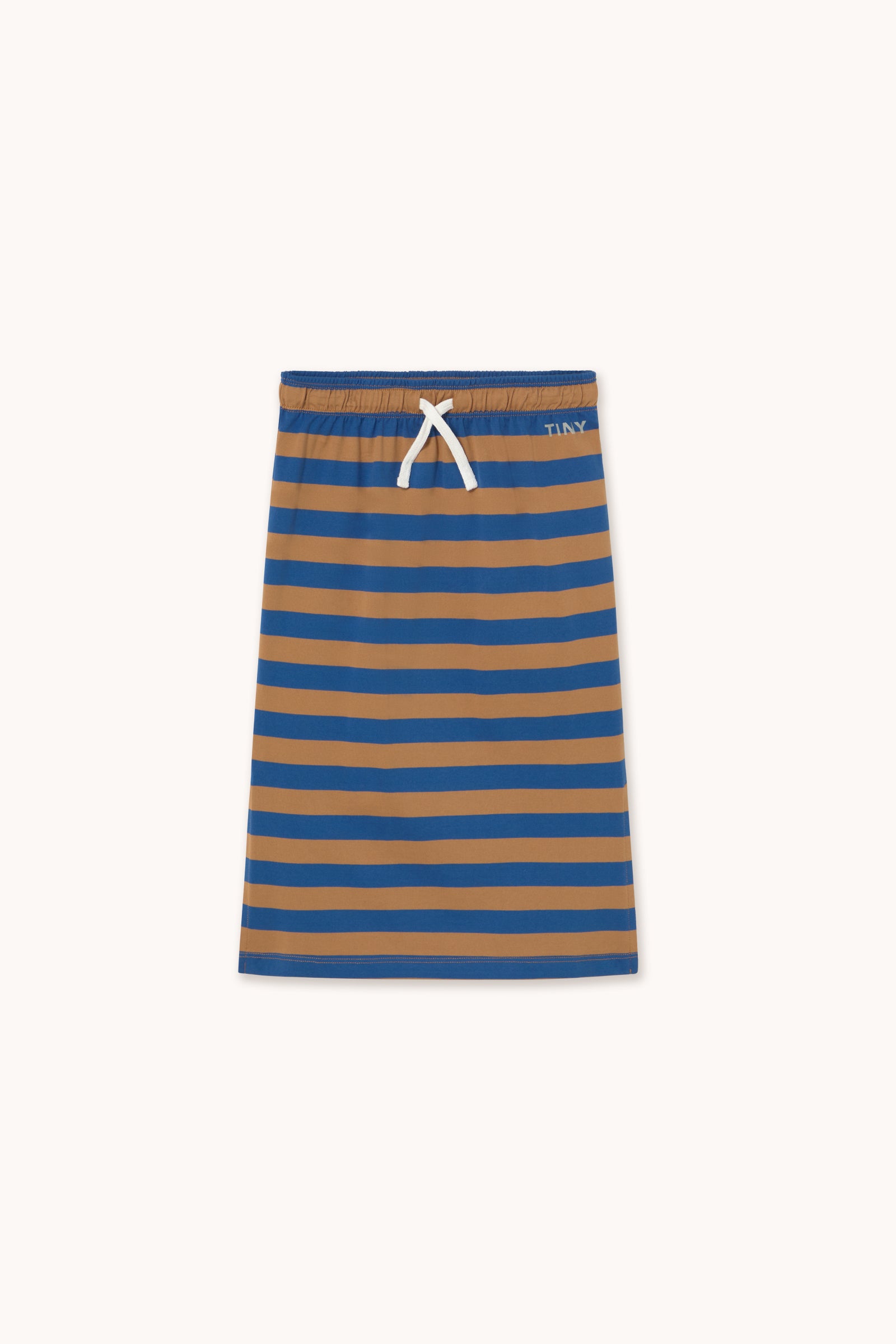STRIPES KNIT LONG SKIRT dark blue
