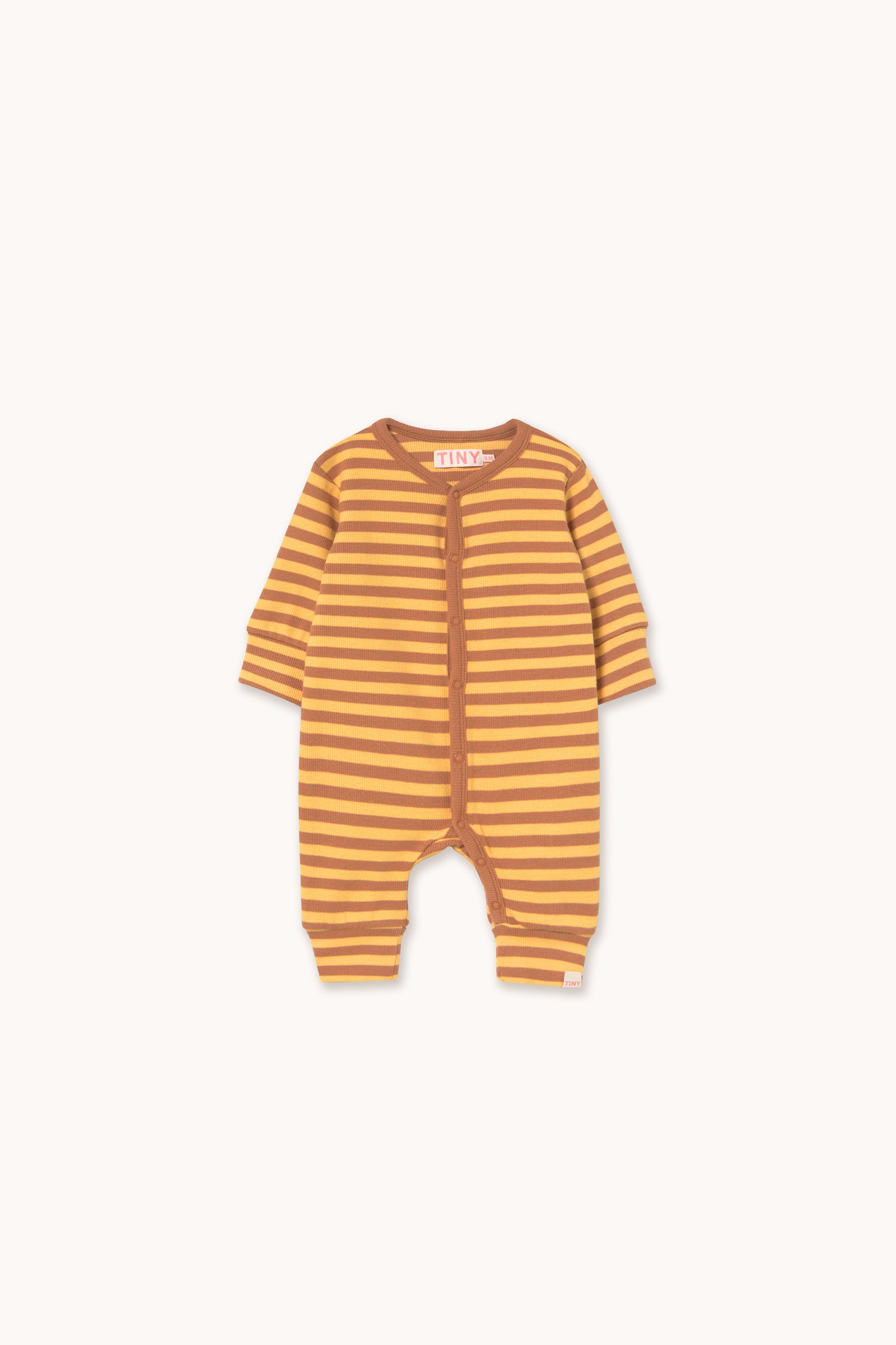 STRIPES RIB ONE-PIECE soft yellow