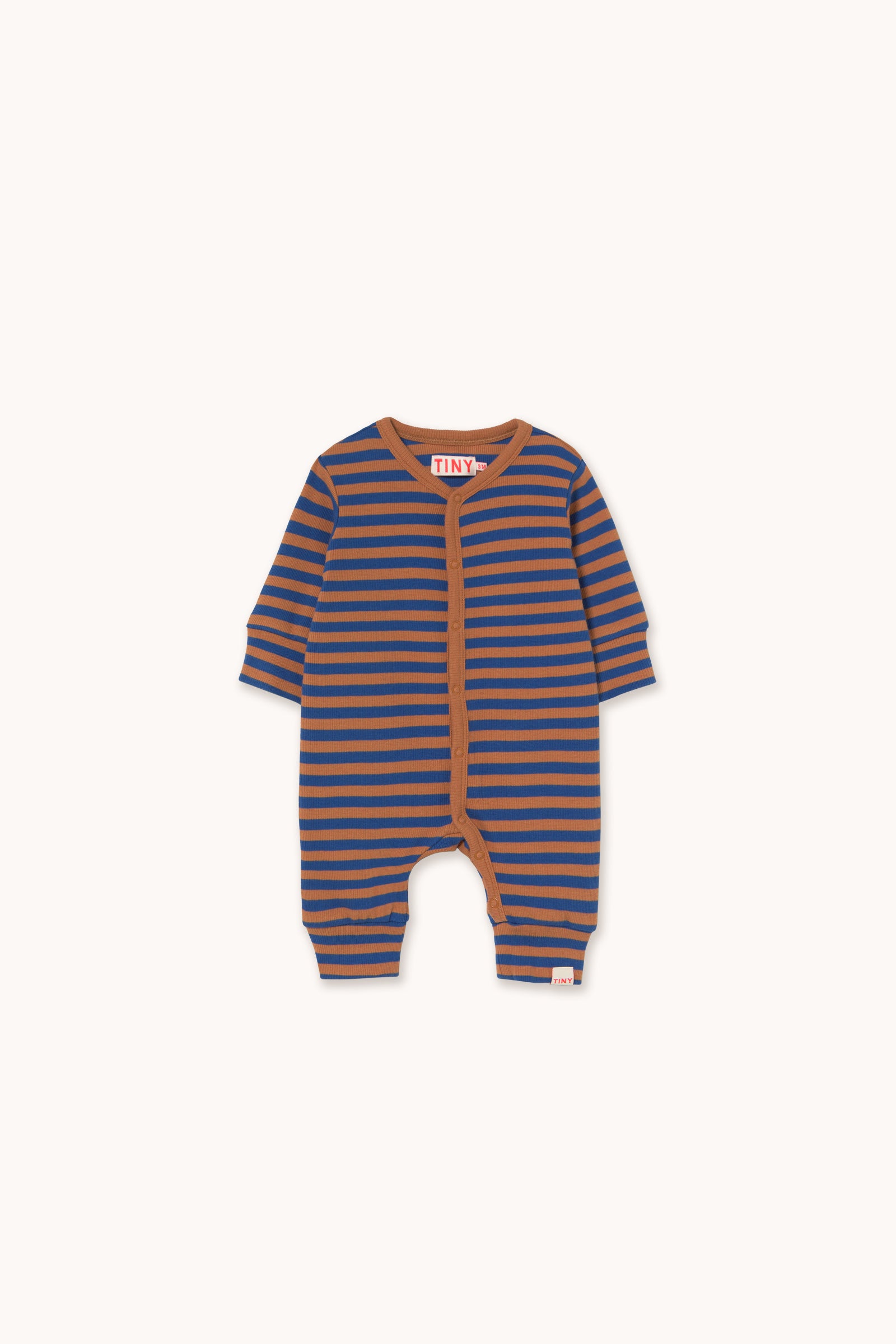 STRIPES RIB ONE-PIECE dark blue