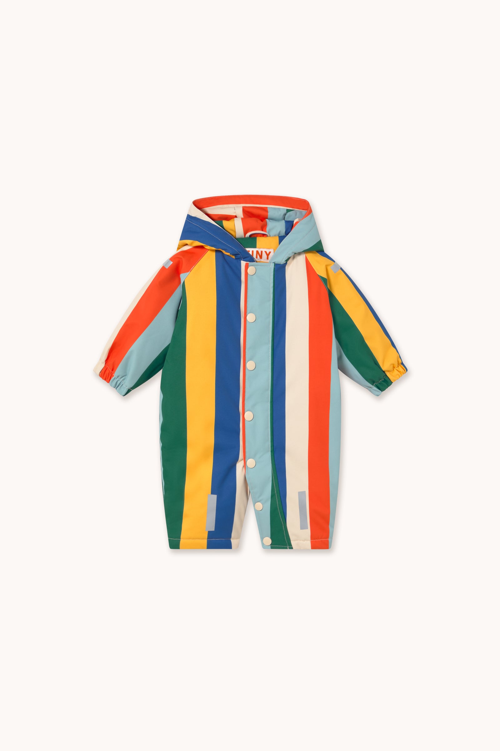 MULTICOLOR STRIPES SNOW ONE-PIECE multicolor