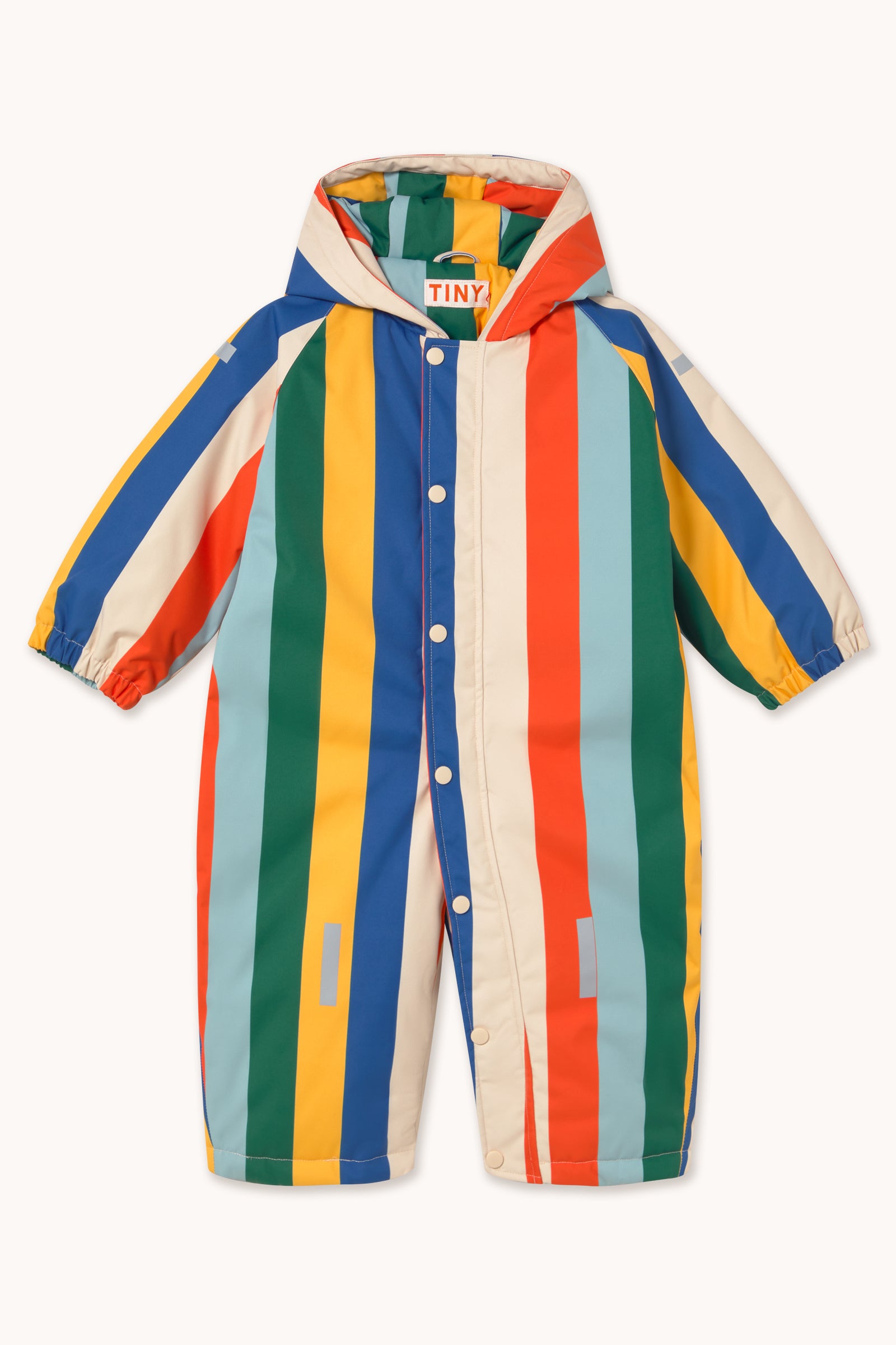 MULTICOLOR STRIPES SNOW ONE-PIECE multicolor