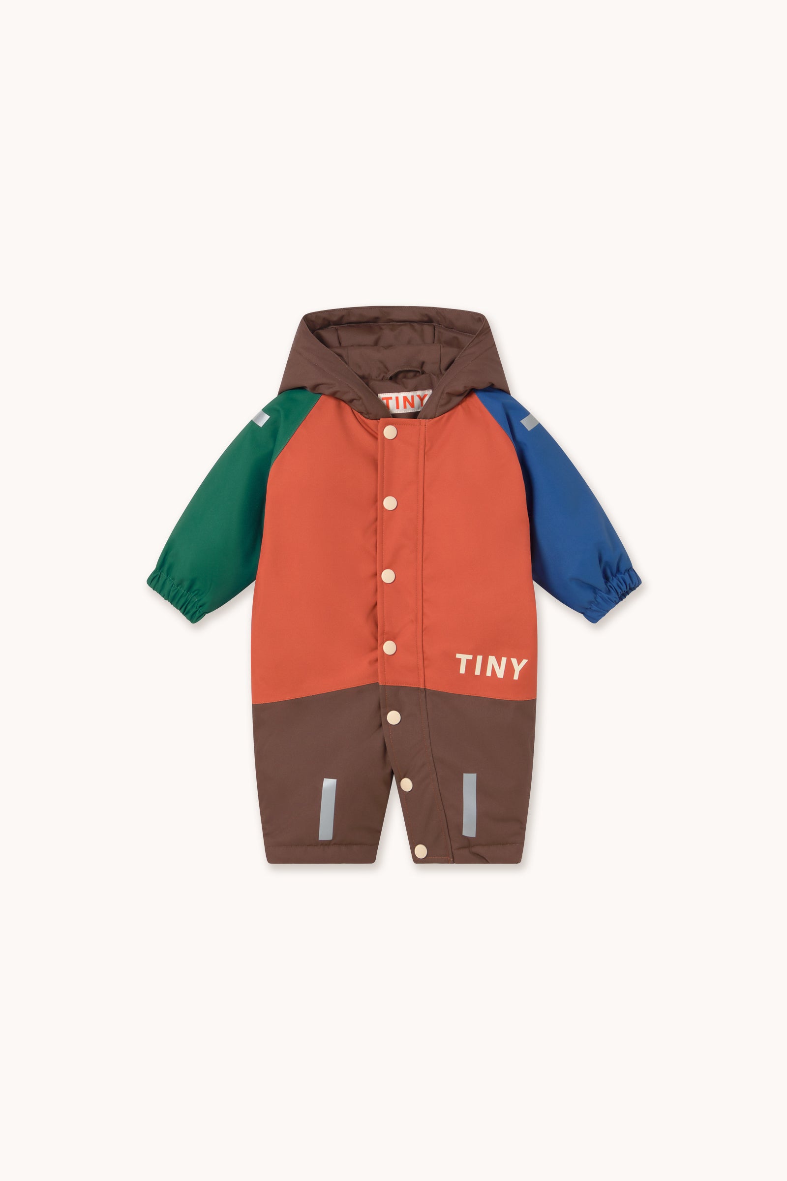 COLOR BLOCK SNOW ONE-PIECE light rust/dark brown