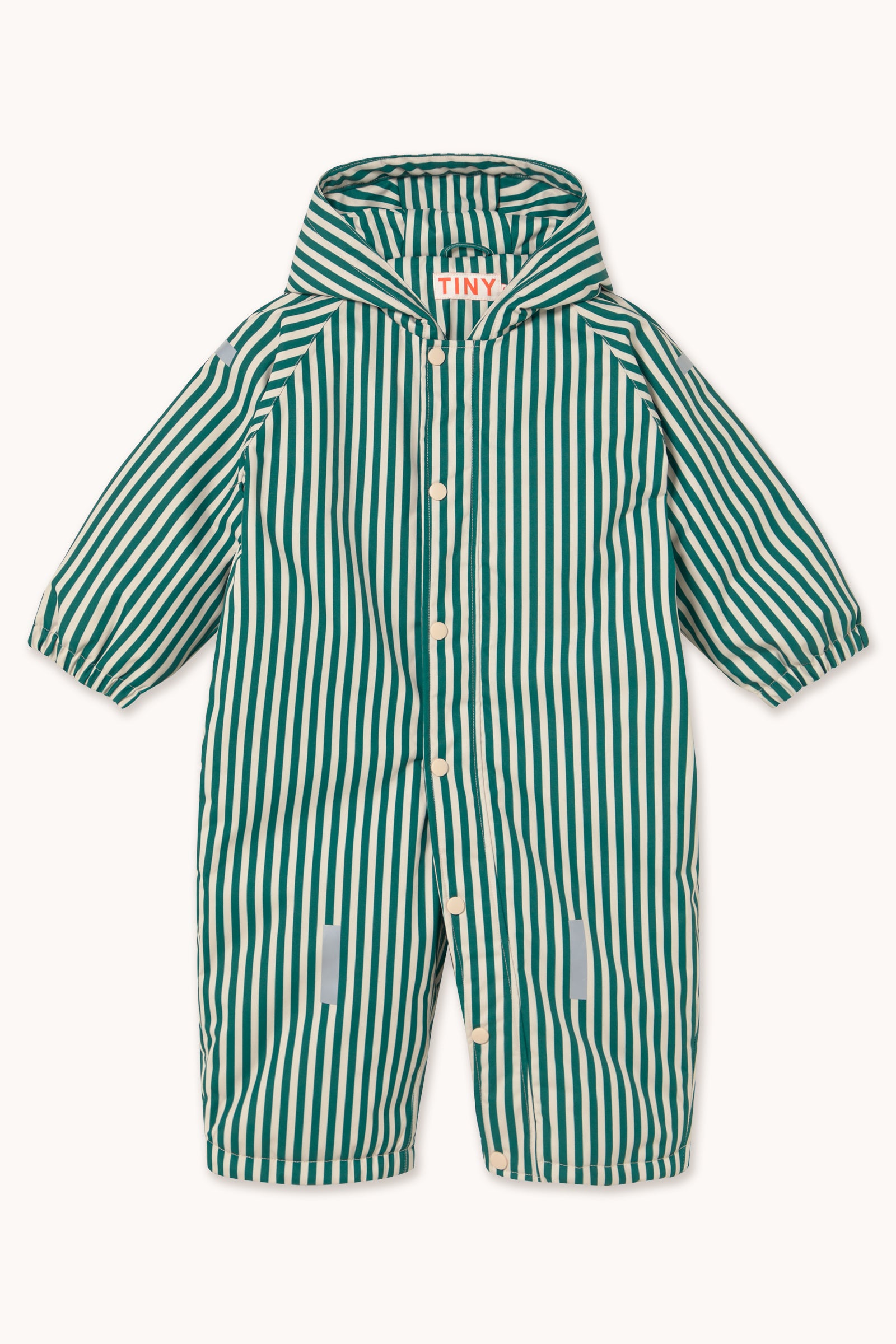 STRIPES SNOW ONE-PIECE vanilla/dark green