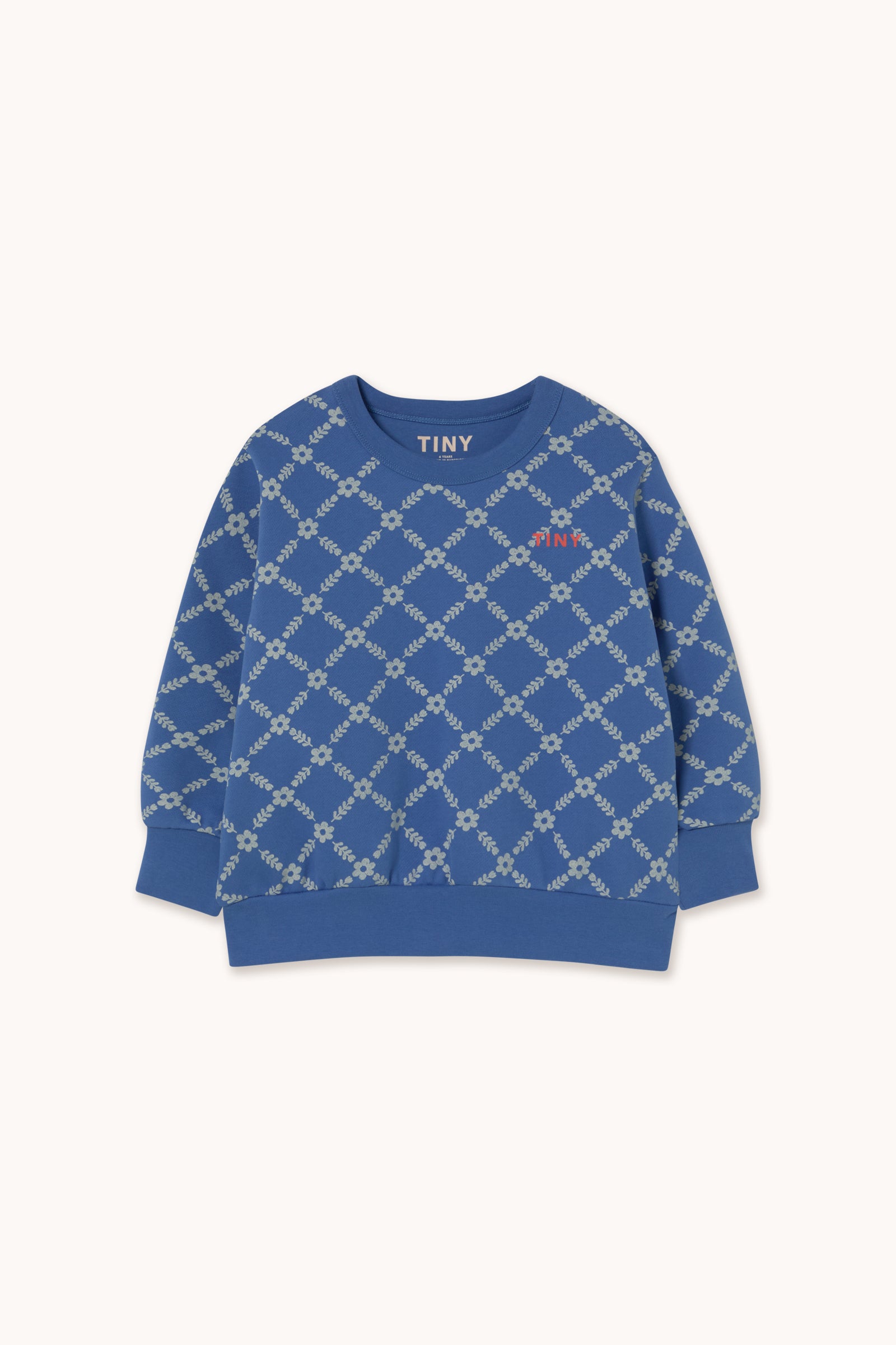 FLOWER GRID SWEATSHIRT dark blue