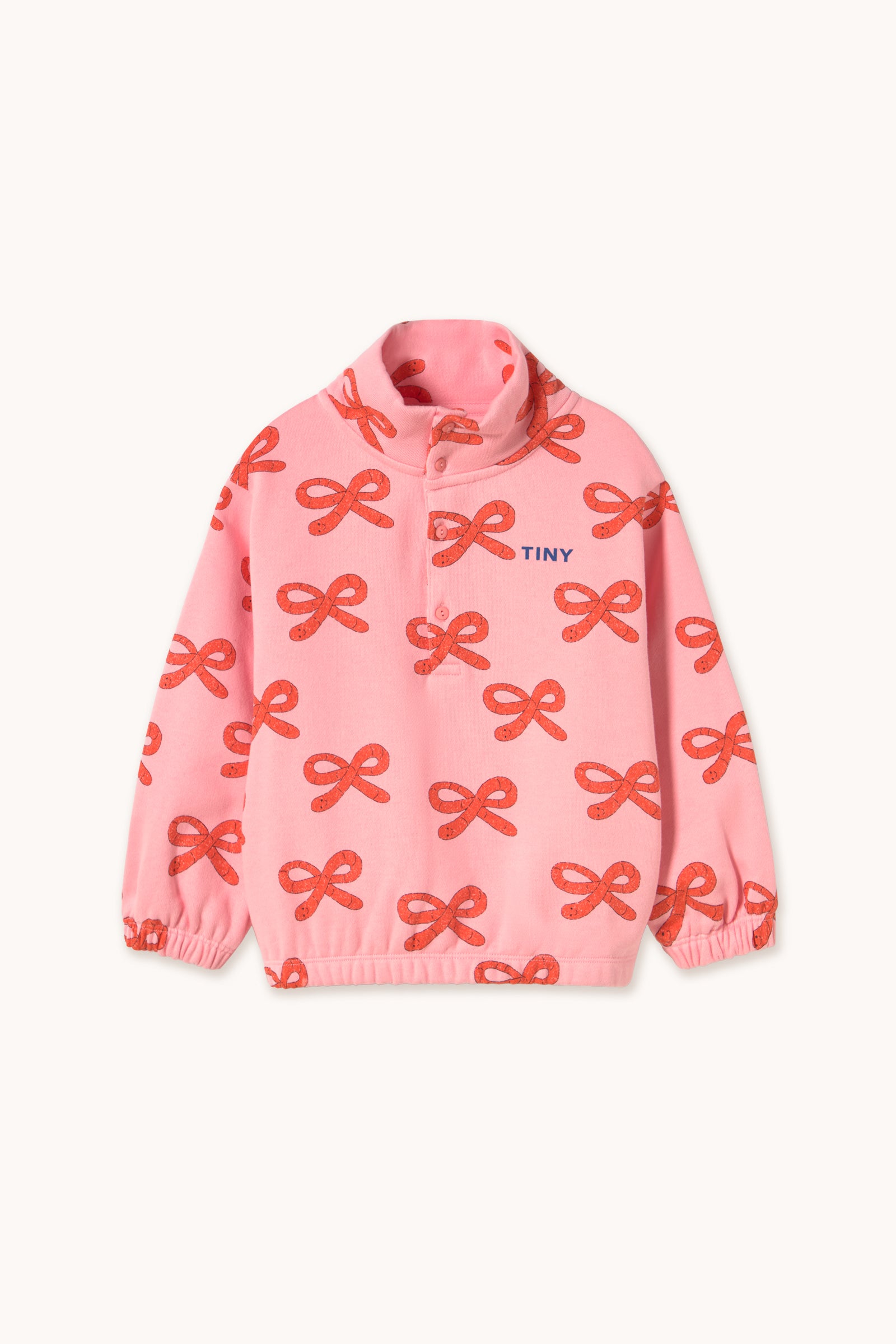 WORMS MOCKNECK SWEATSHIRT pink