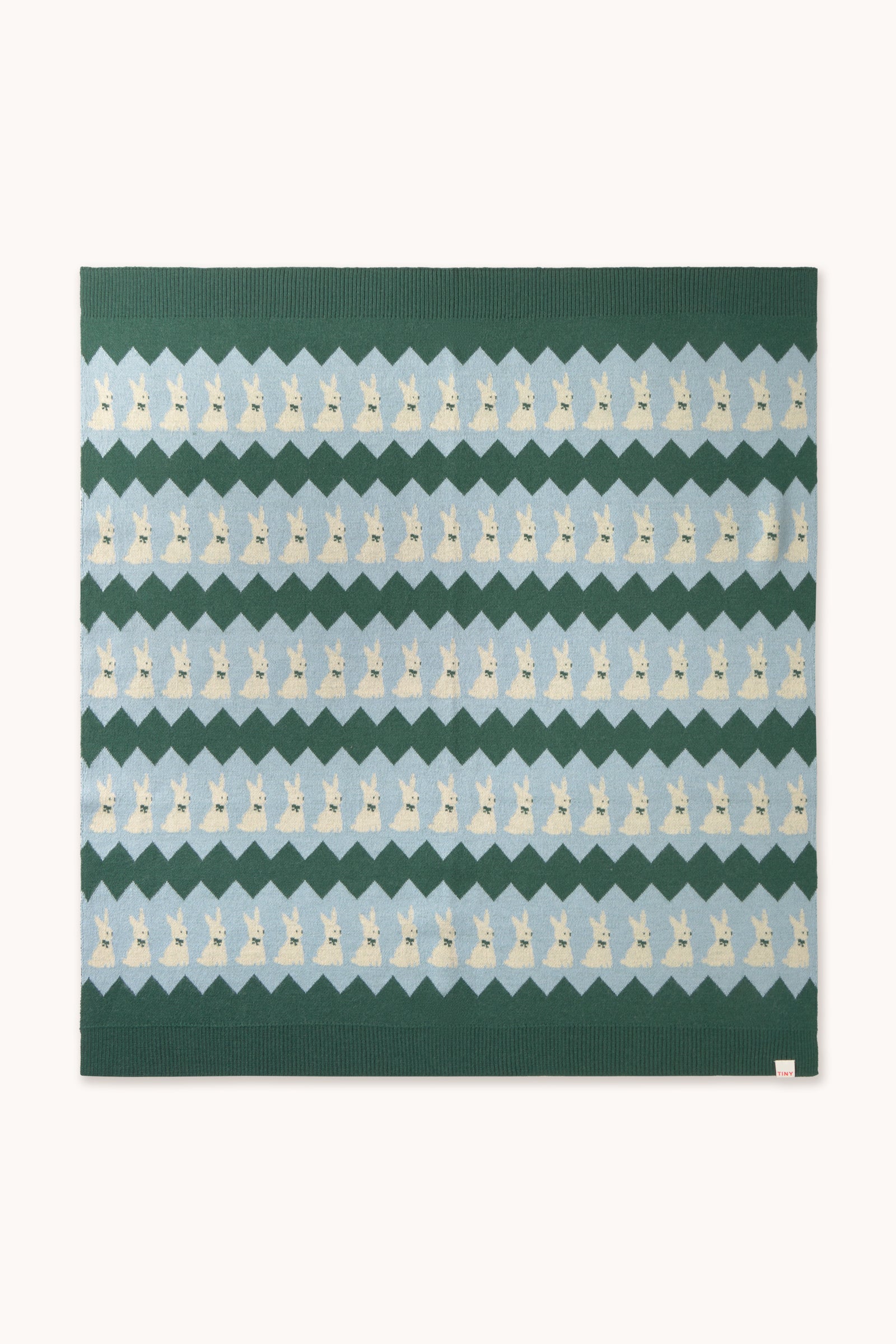 RABBITS BLANKET dark green